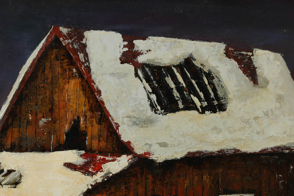 Jeanne G. Keck Oil Painting on Board "To be Repaired"