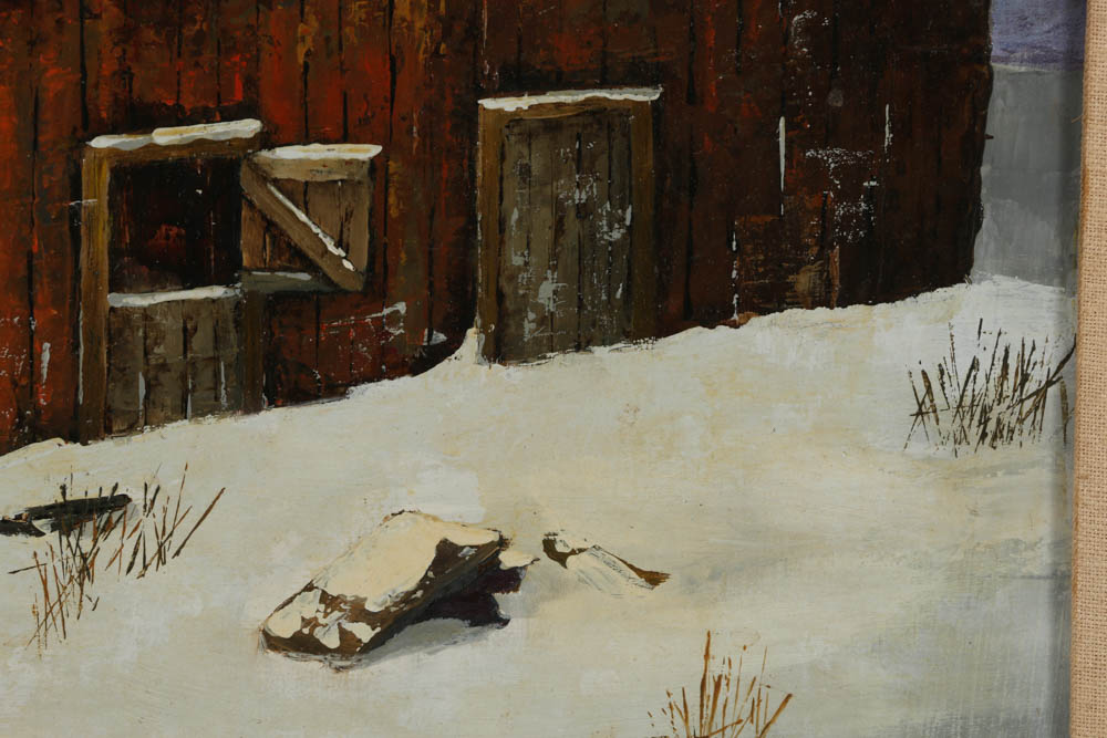 Jeanne G. Keck Oil Painting on Board "To be Repaired"