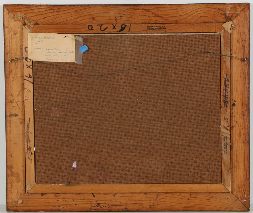 Jeanne G. Keck Oil Painting on Board "To be Repaired"