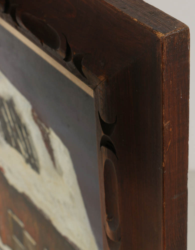 Jeanne G. Keck Oil Painting on Board "To be Repaired"