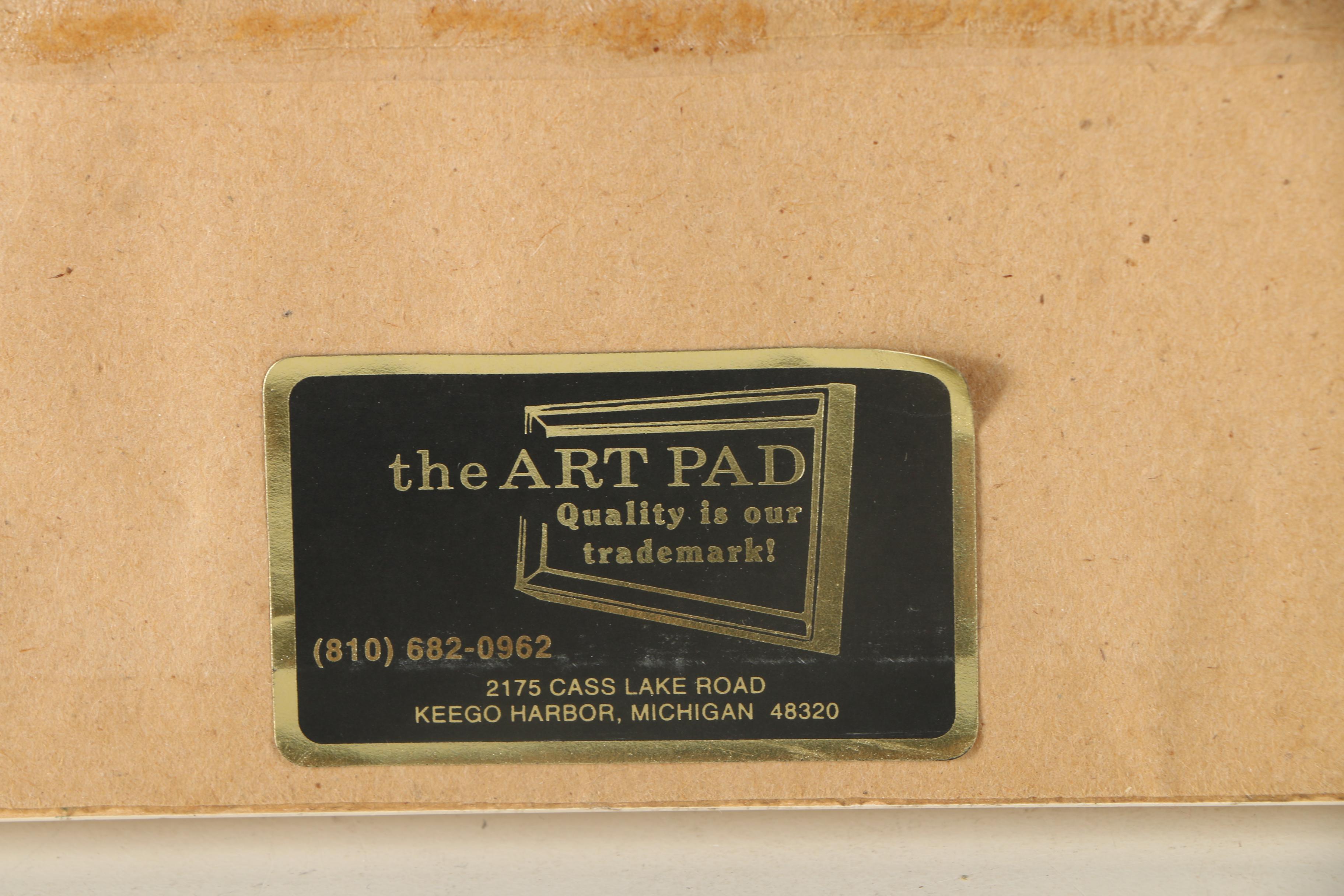 Thomas Thiery Original Signed Watercolor and Gouache Painting on Paper