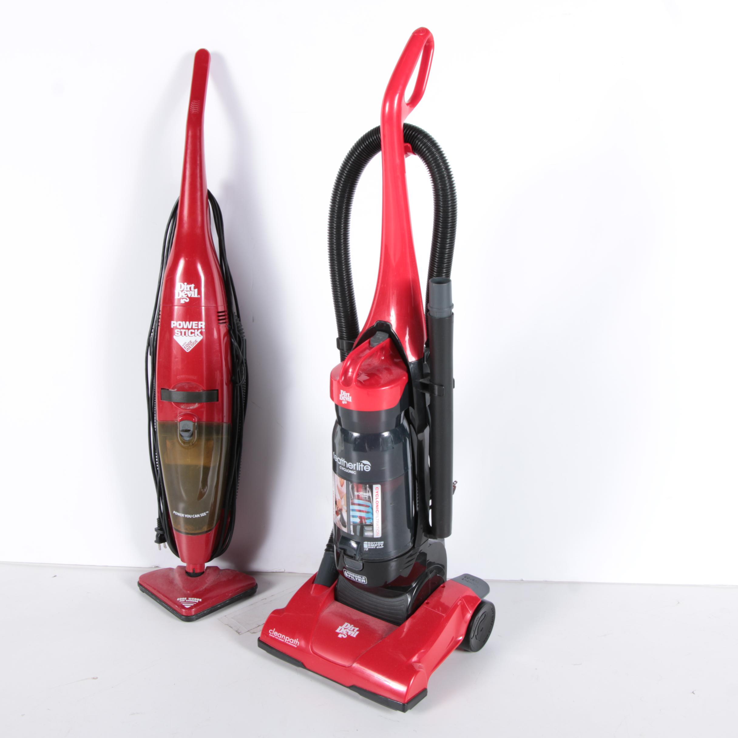 Pair of Dirt Devil  Upright Vacuum Cleaners