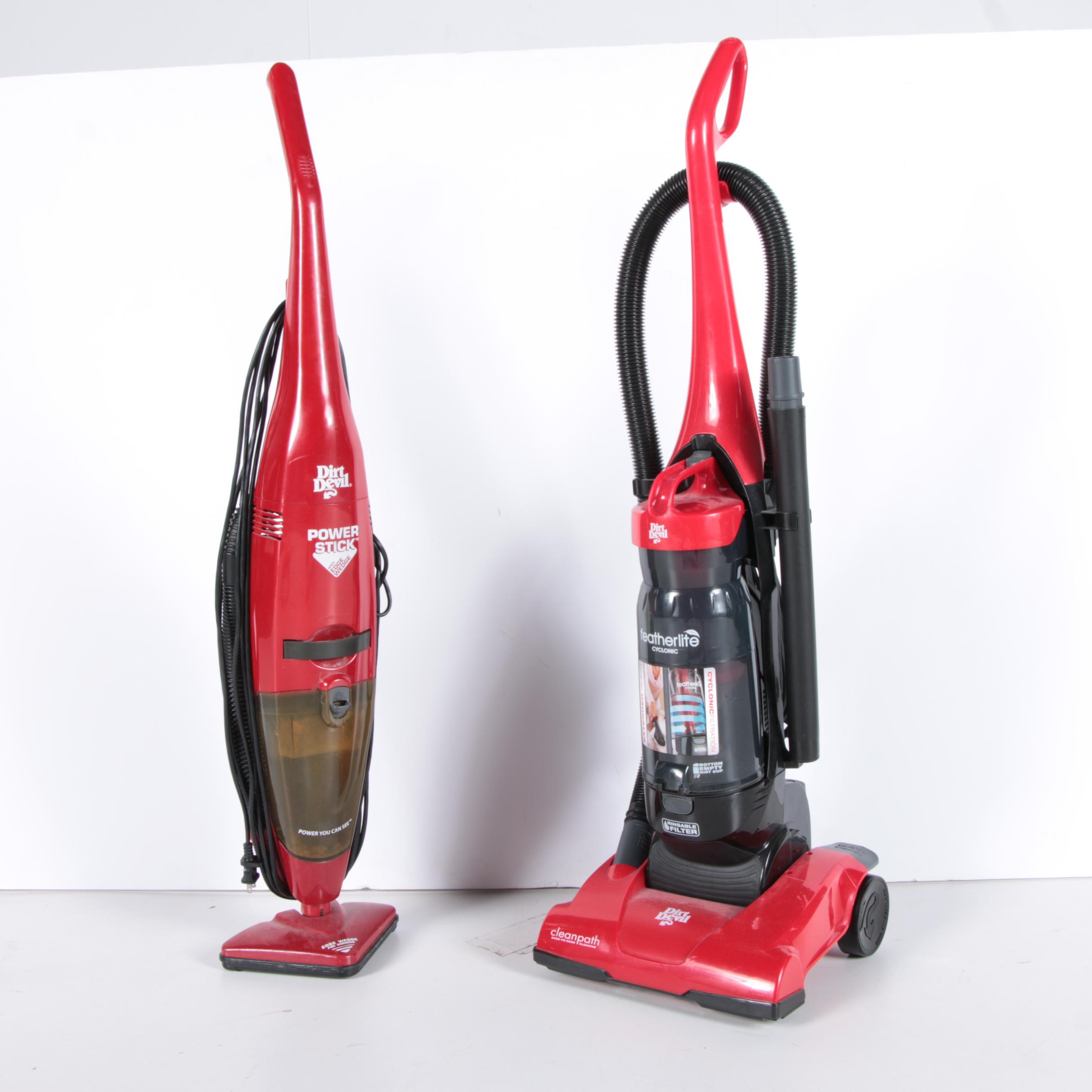 Pair of Dirt Devil  Upright Vacuum Cleaners