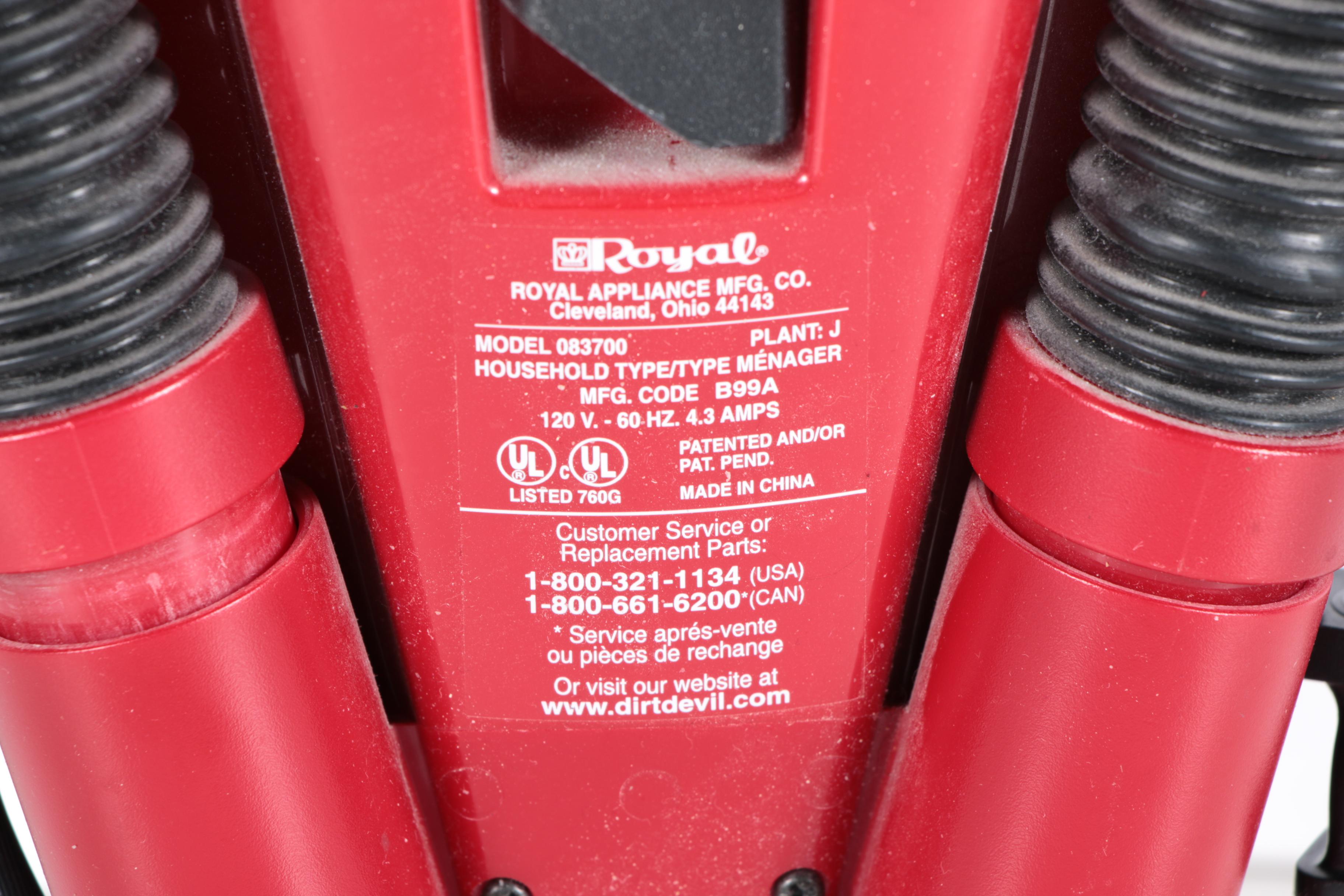 Pair of Dirt Devil  Upright Vacuum Cleaners