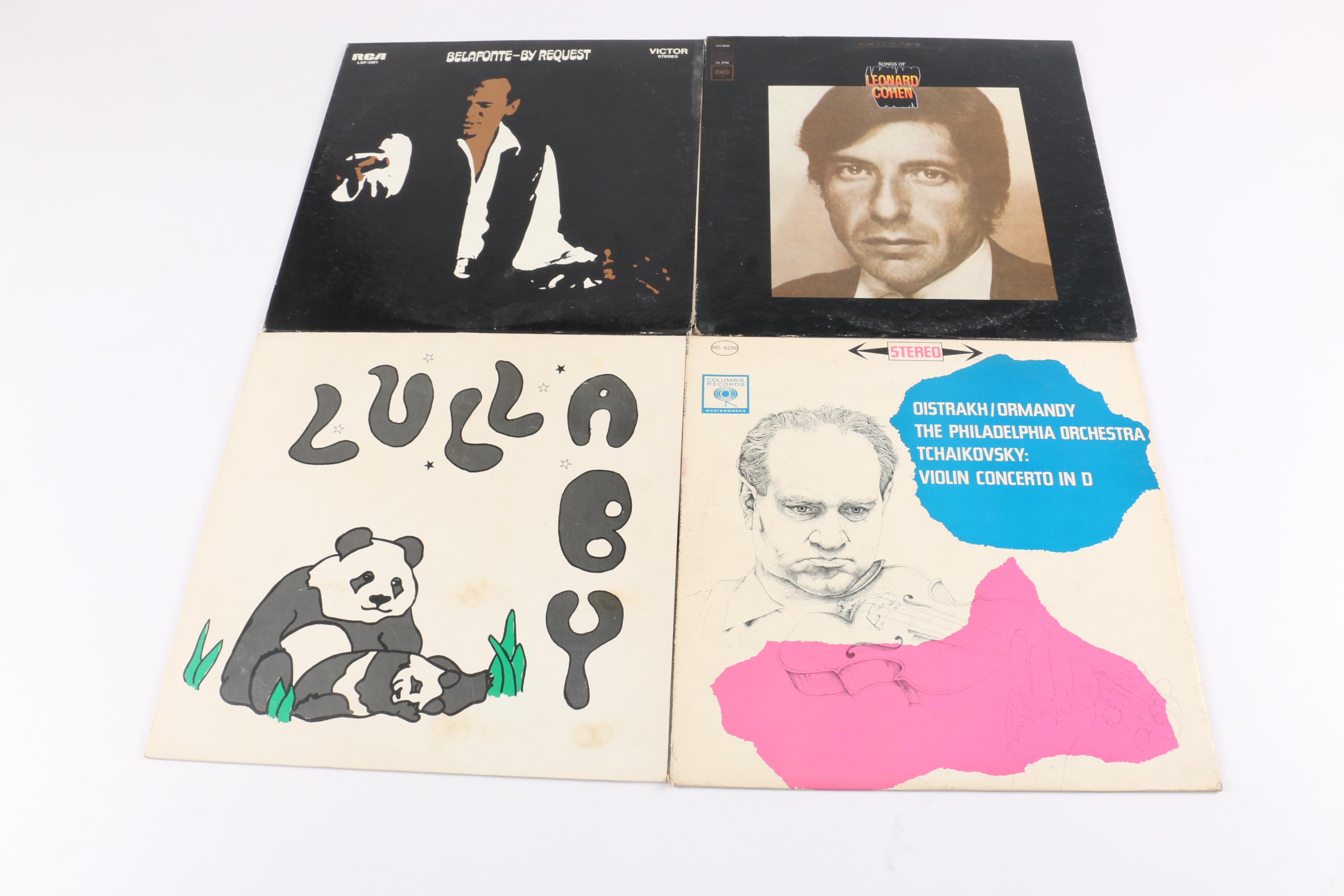 Leonard Cohen, Harry Belafonte, Benny Goodman, and Other Vintage LPs