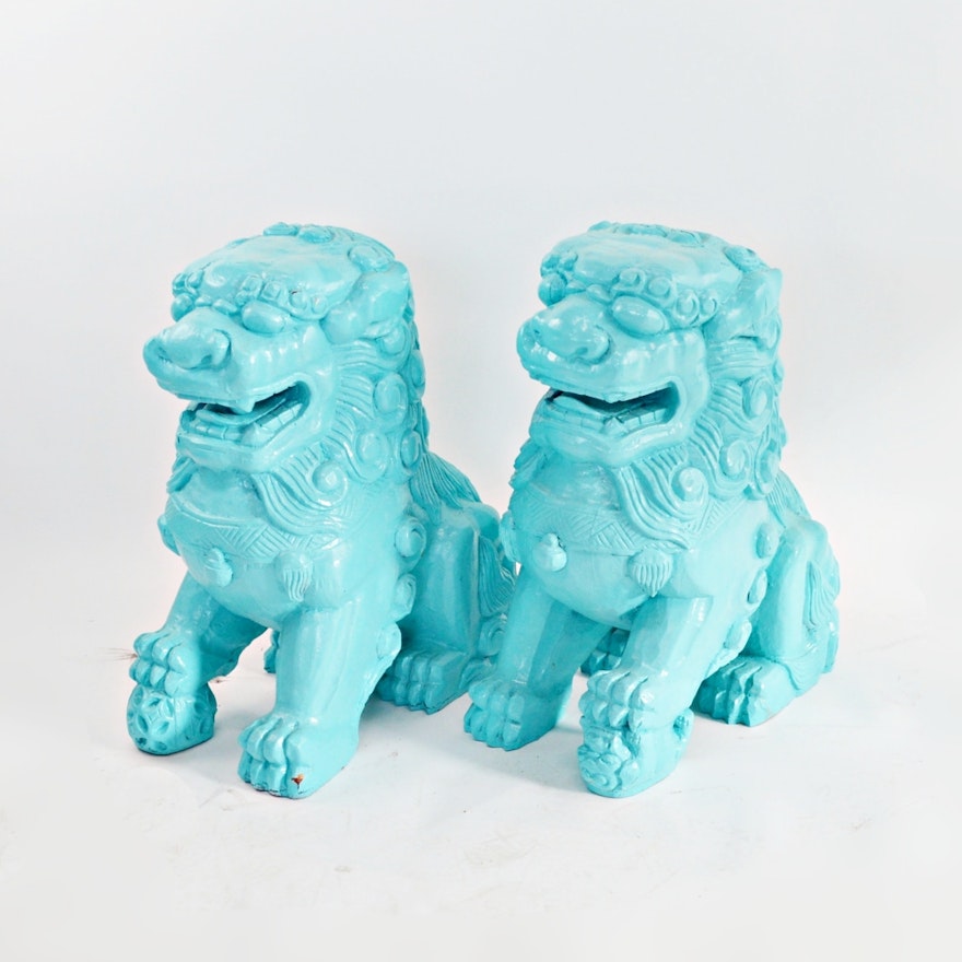 Chinese Style Guardian Lion Statues