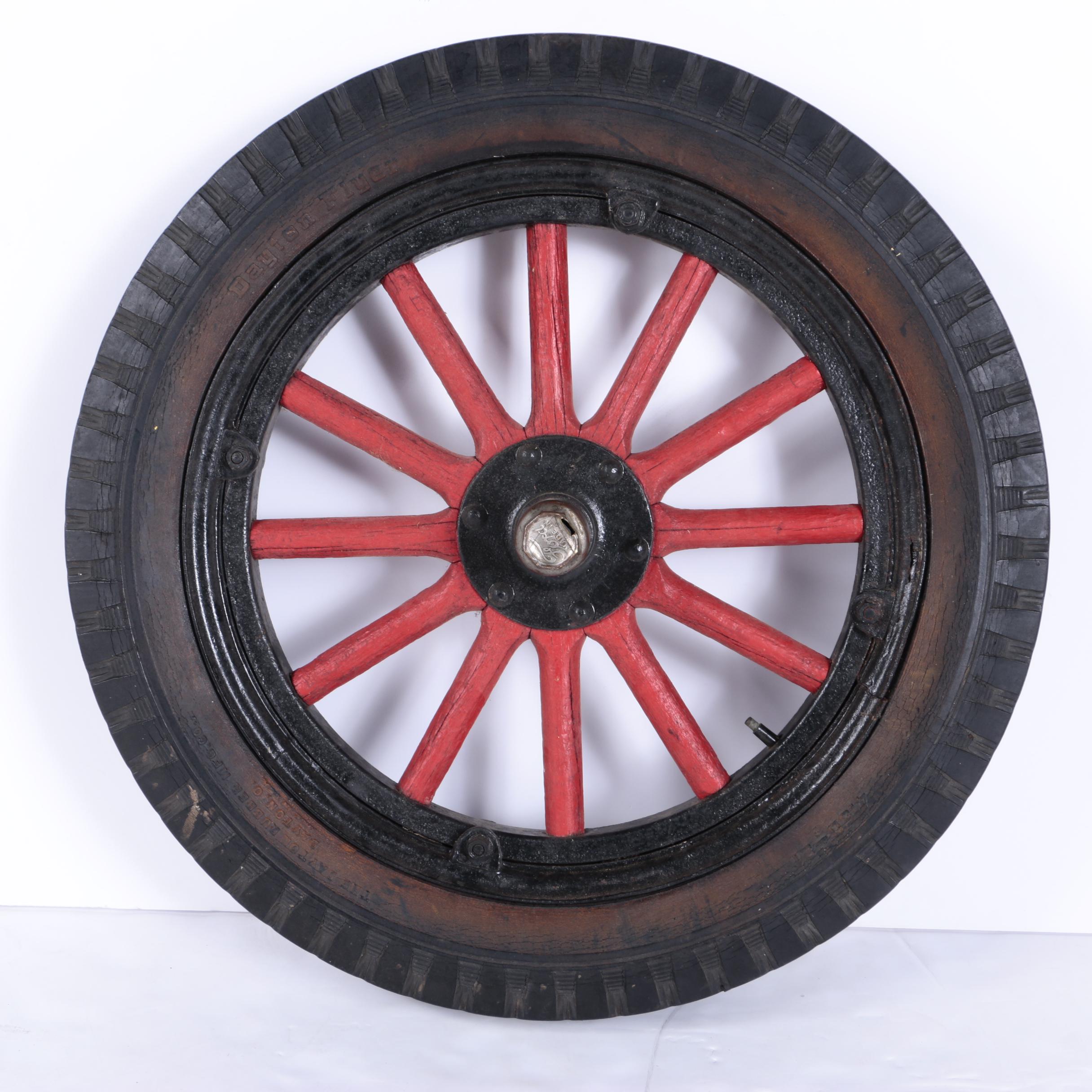 Pair of Vintage Wagon Tires and Wheels
