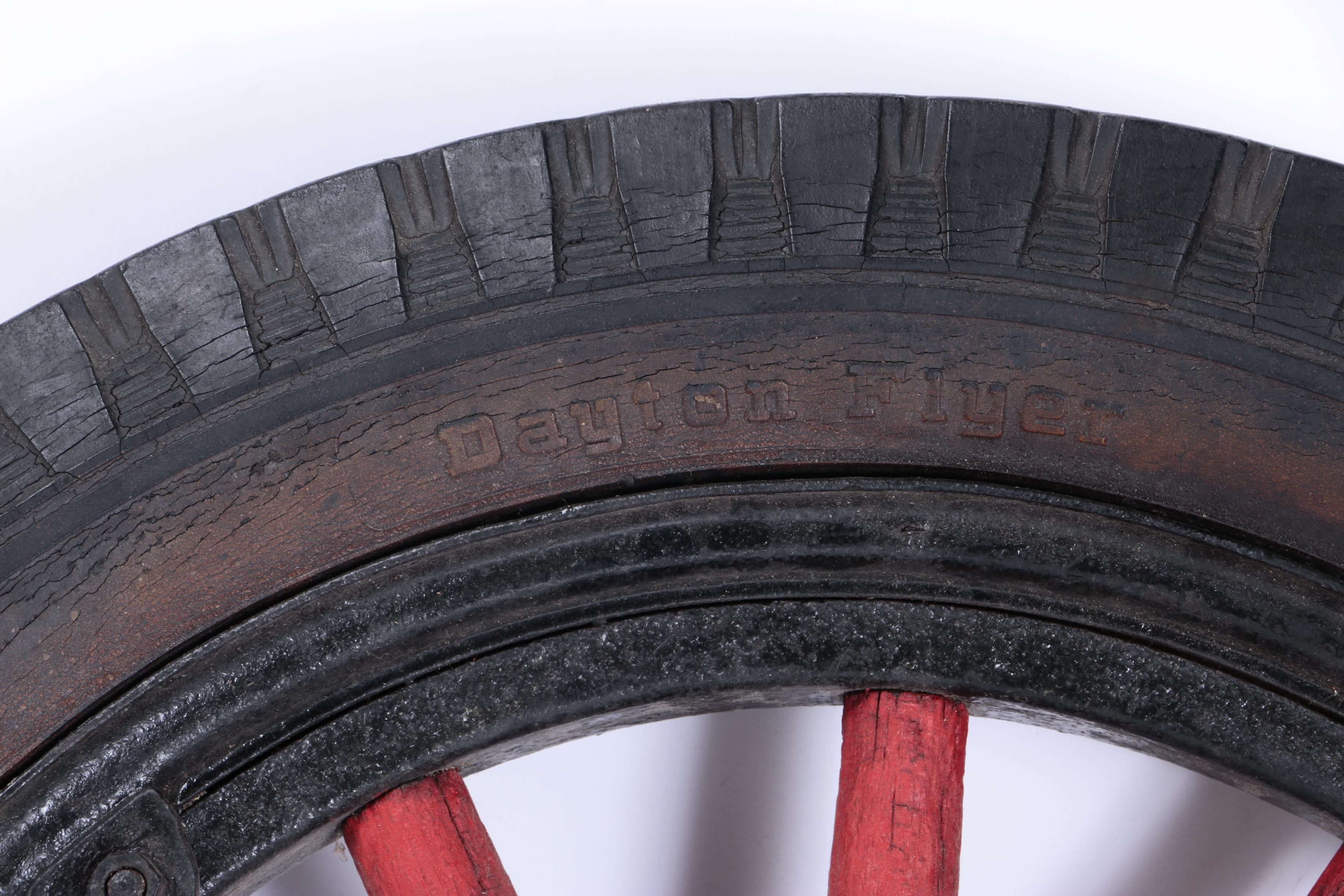 Pair of Vintage Wagon Tires and Wheels