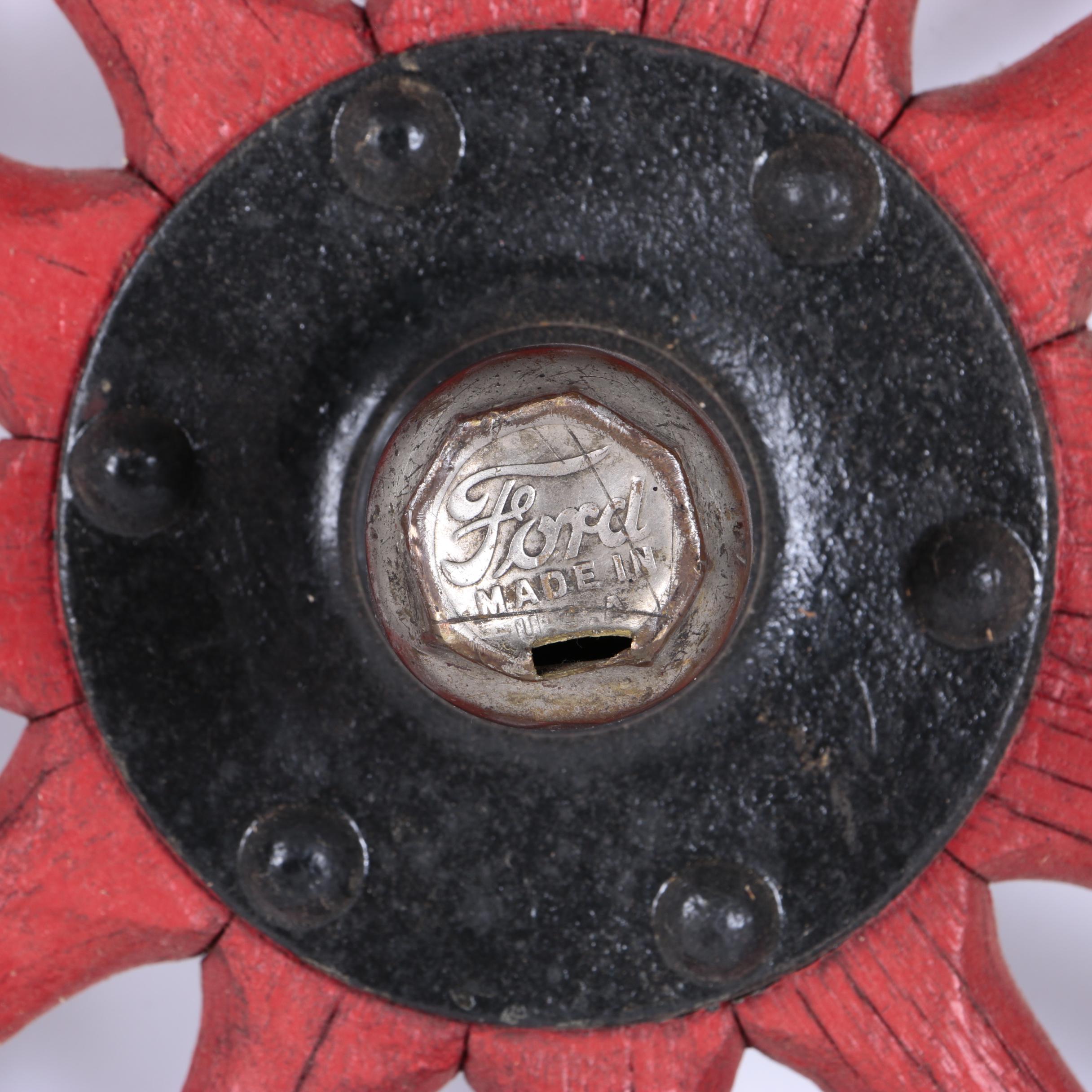 Pair of Vintage Wagon Tires and Wheels