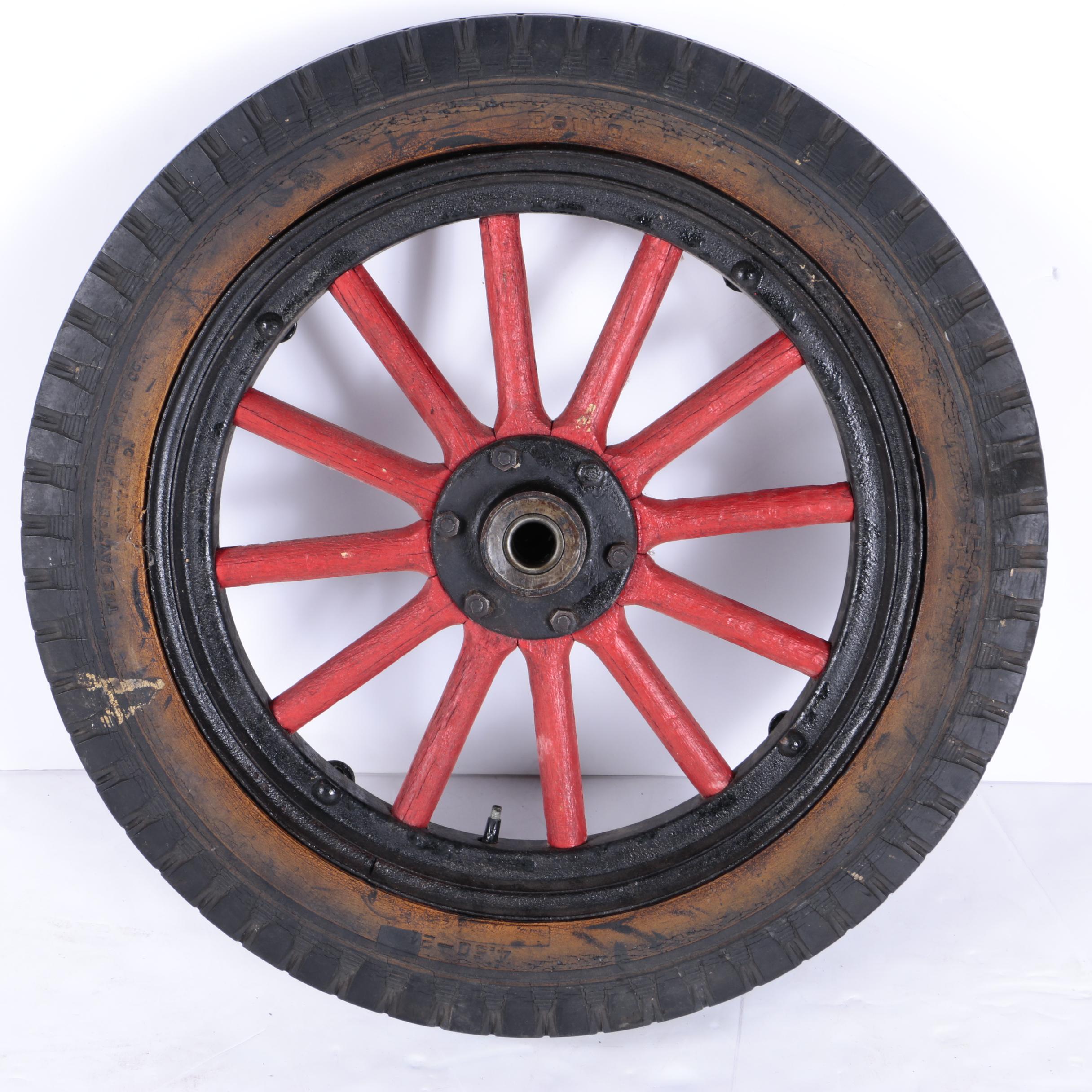 Pair of Vintage Wagon Tires and Wheels