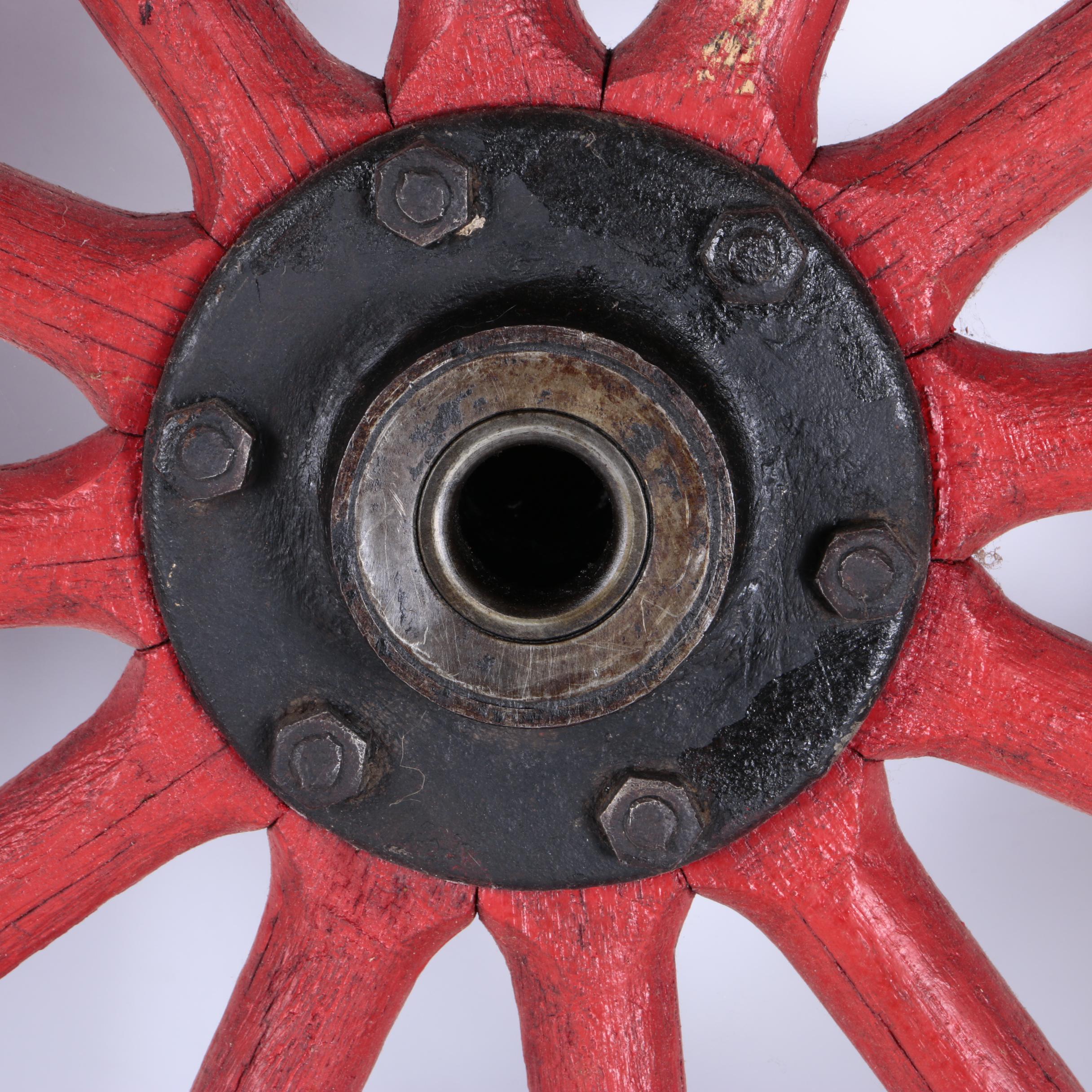 Pair of Vintage Wagon Tires and Wheels