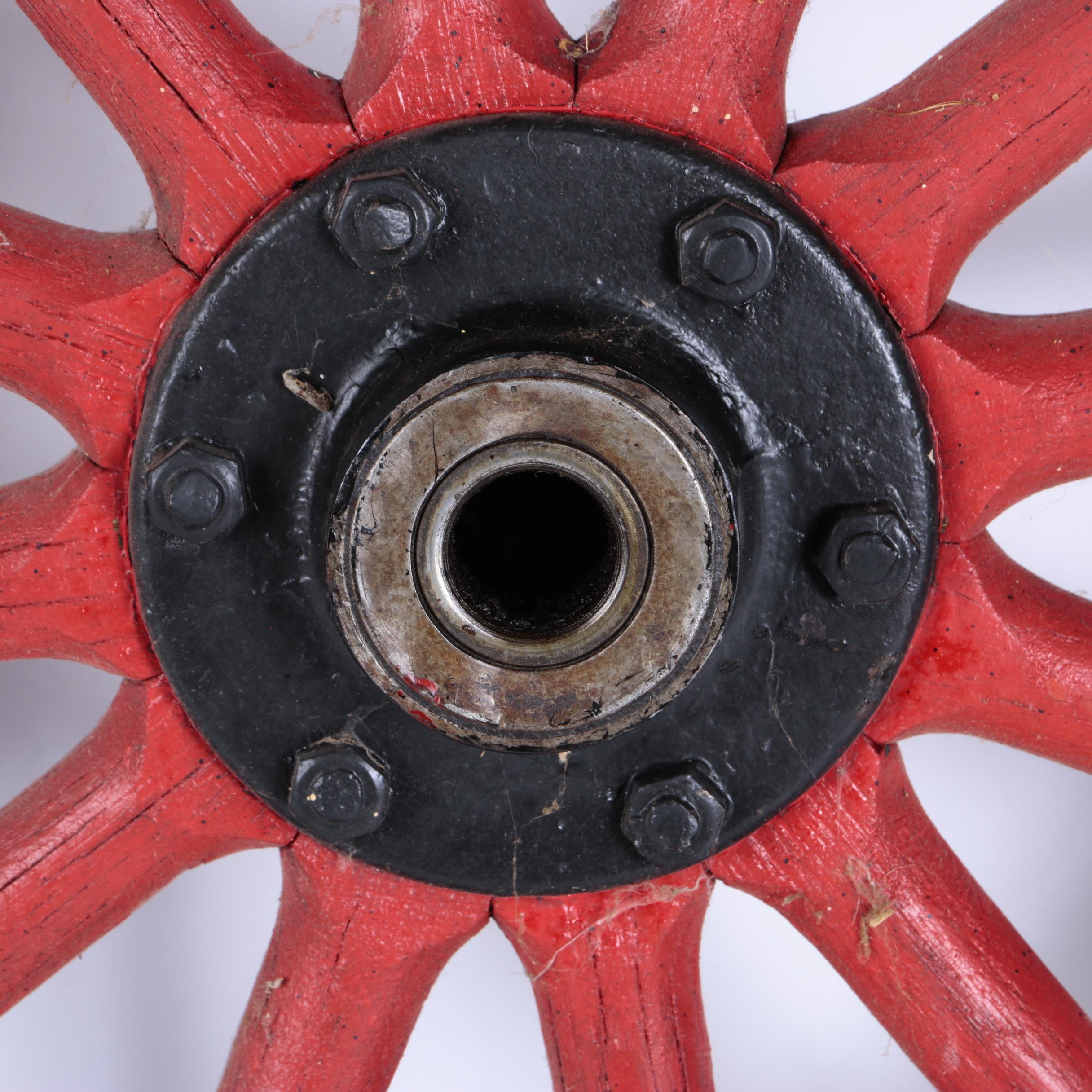 Pair of Vintage Wagon Tires and Wheels