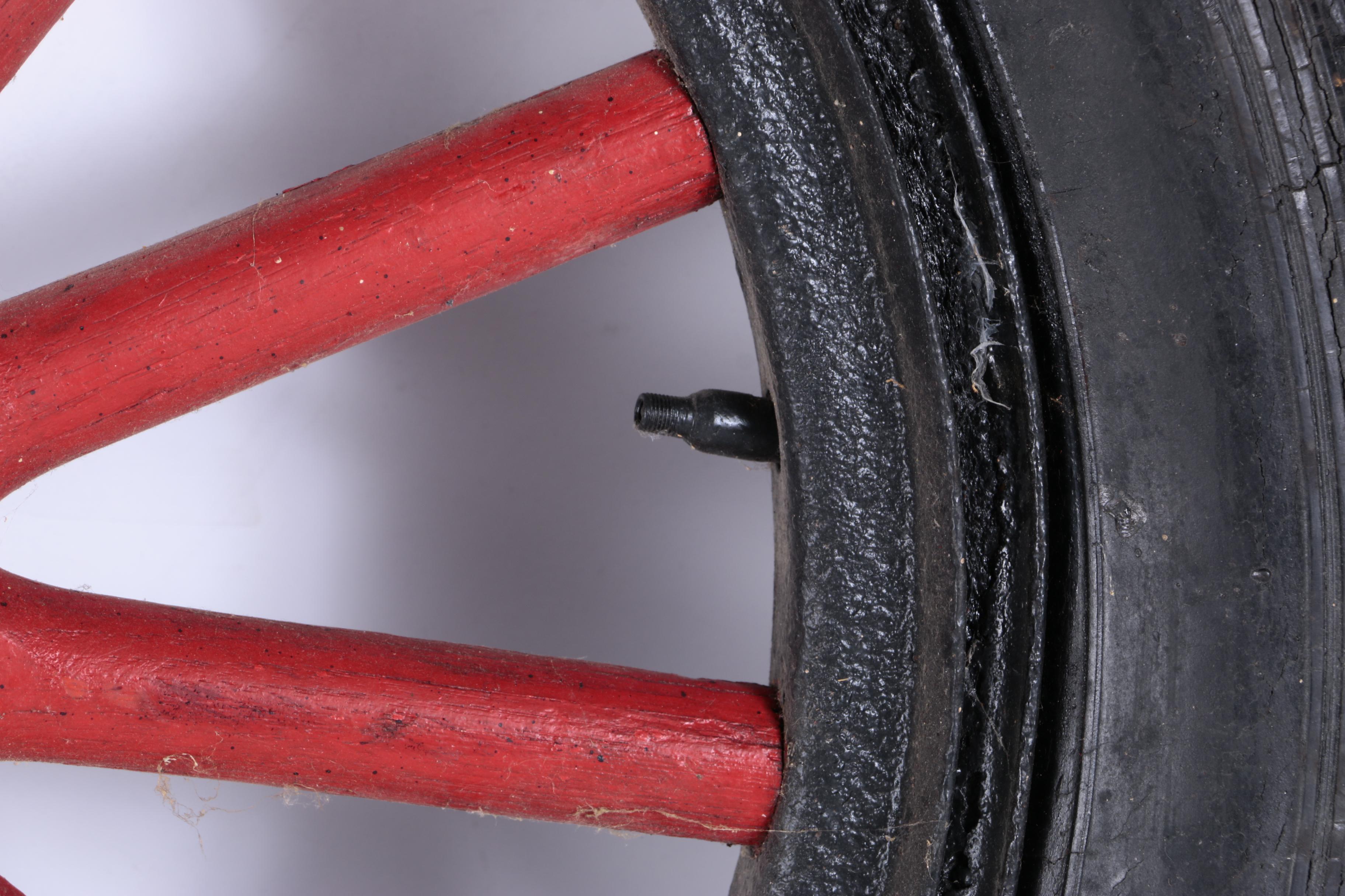 Pair of Vintage Wagon Tires and Wheels