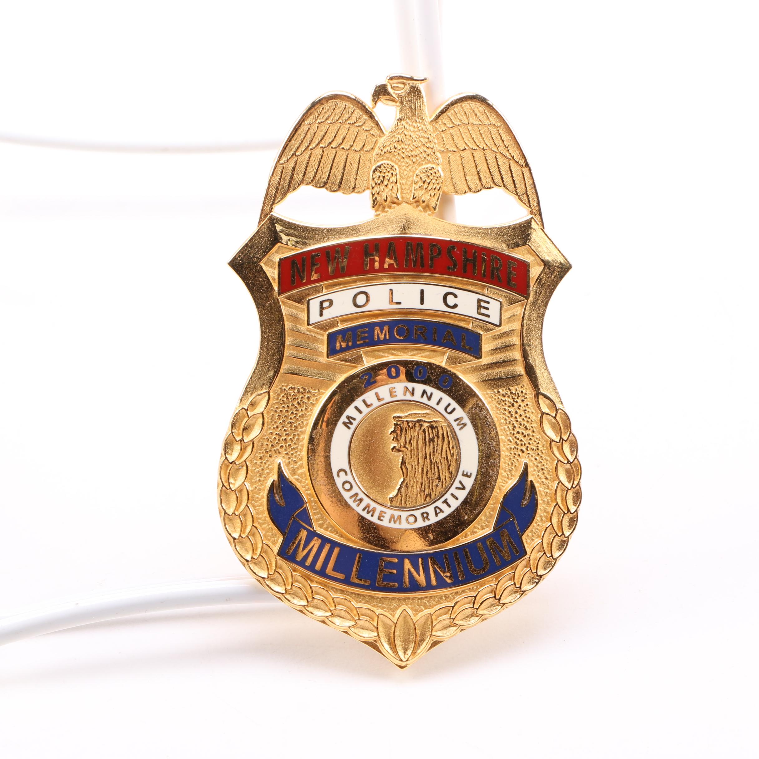 New Hampshire Police Memorial Millennium Commemorative Badge