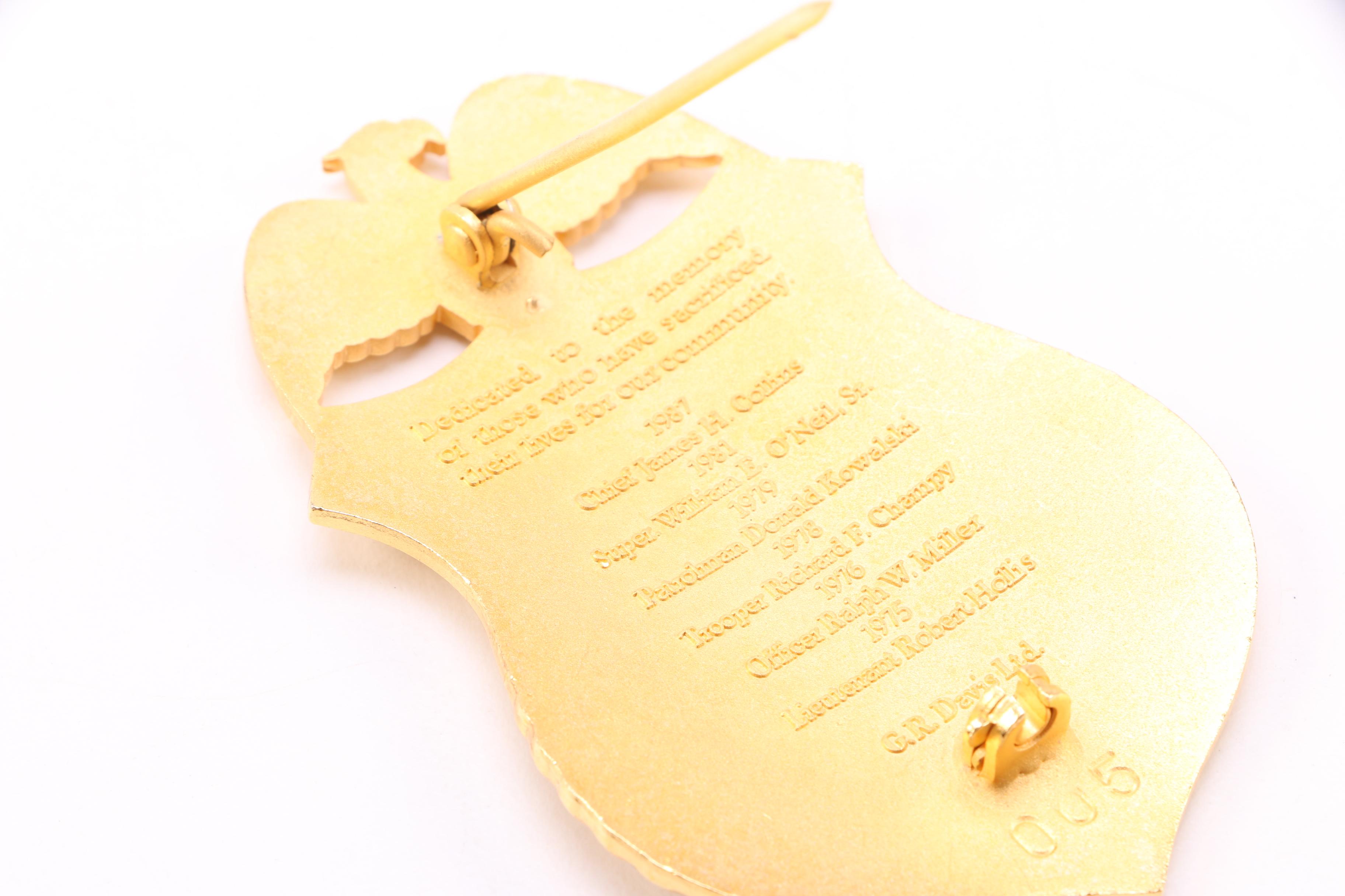 New Hampshire Police Memorial Millennium Commemorative Badge