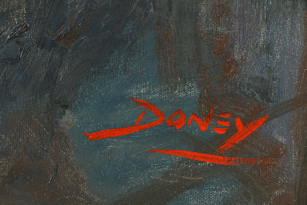 Robert Doney Oil Painting on Canvas "Gerry Mulligan"