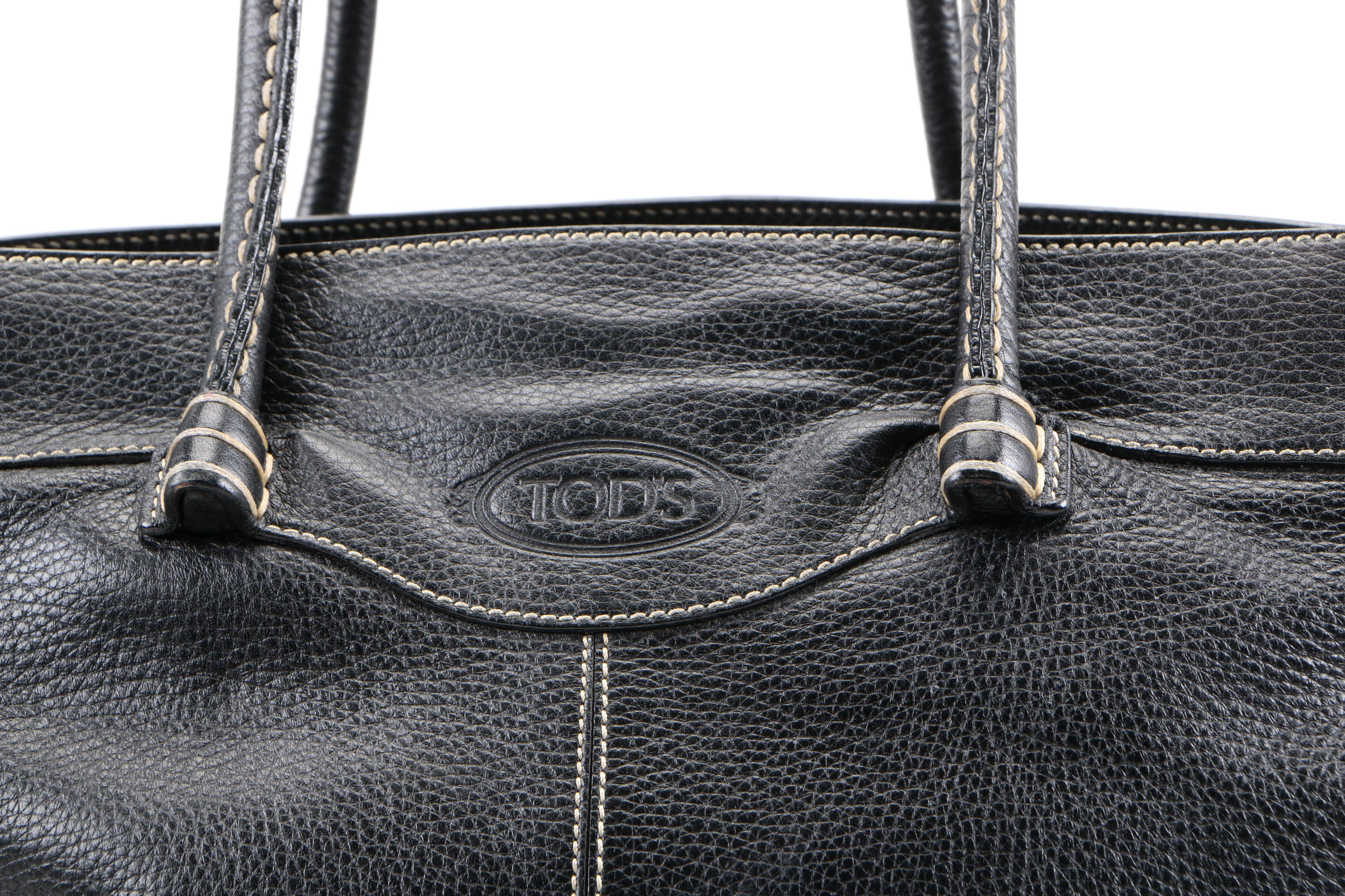 TOD'S Black Leather Handbag