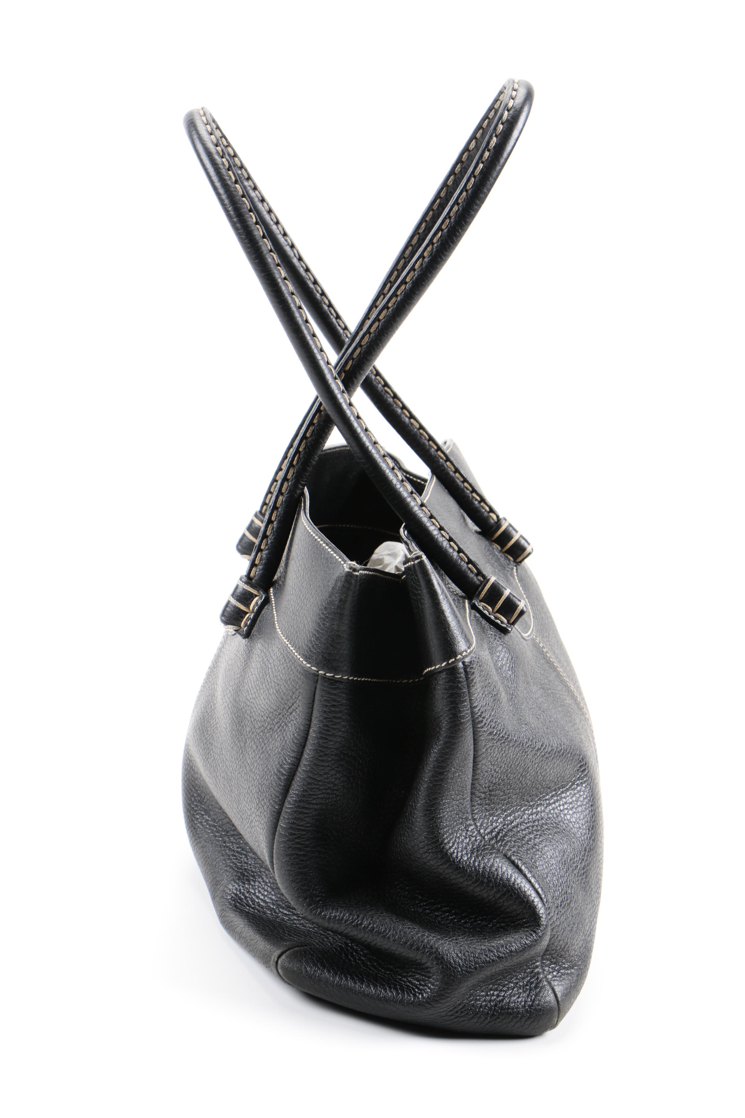 TOD'S Black Leather Handbag