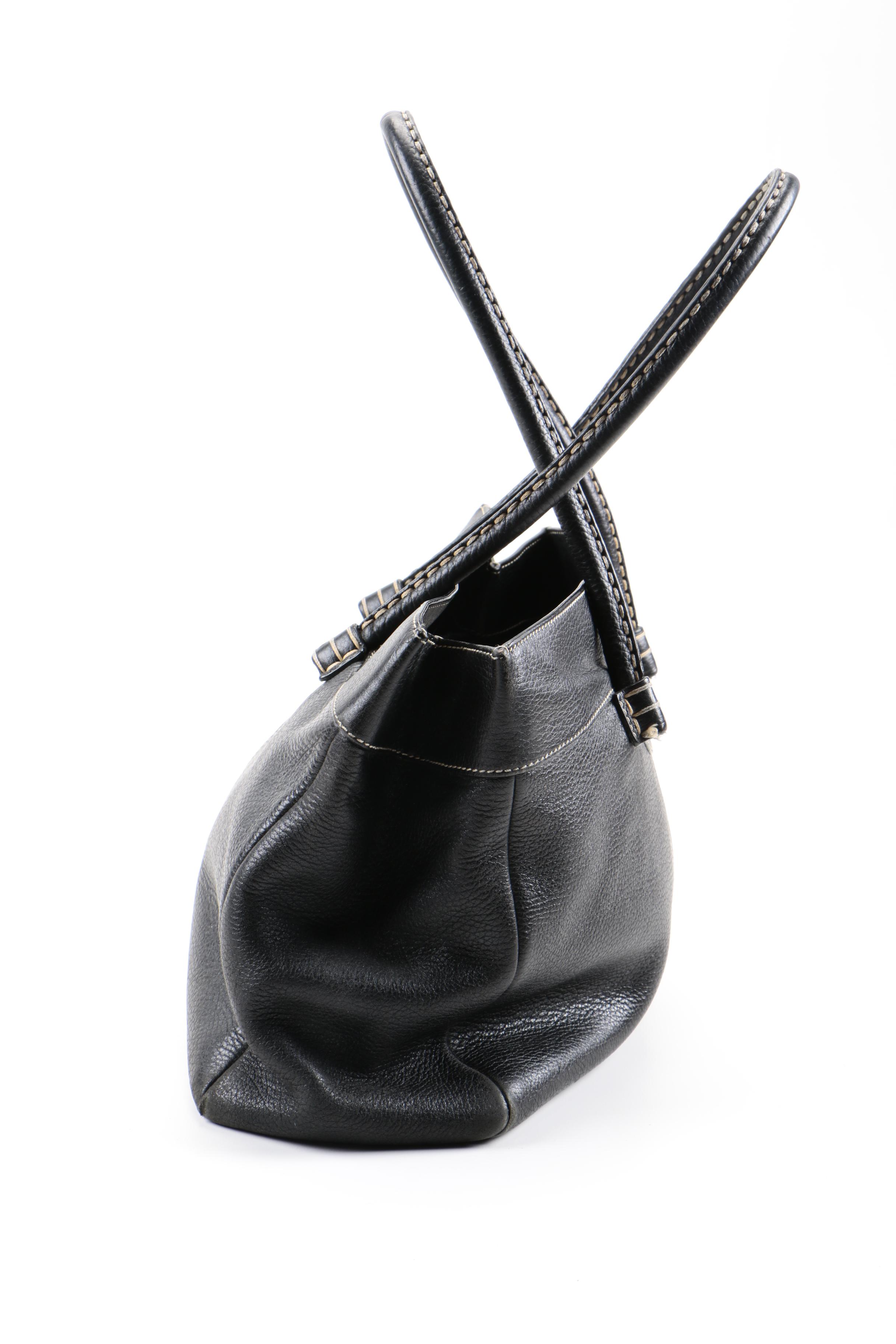 TOD'S Black Leather Handbag