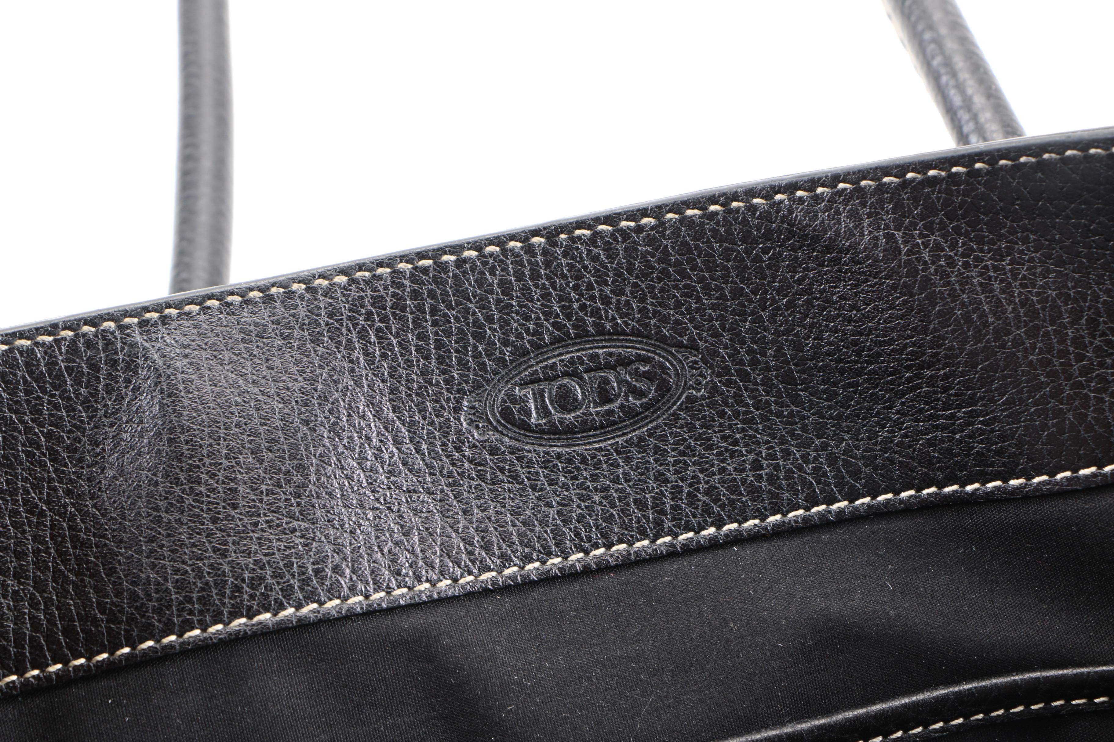 TOD'S Black Leather Handbag