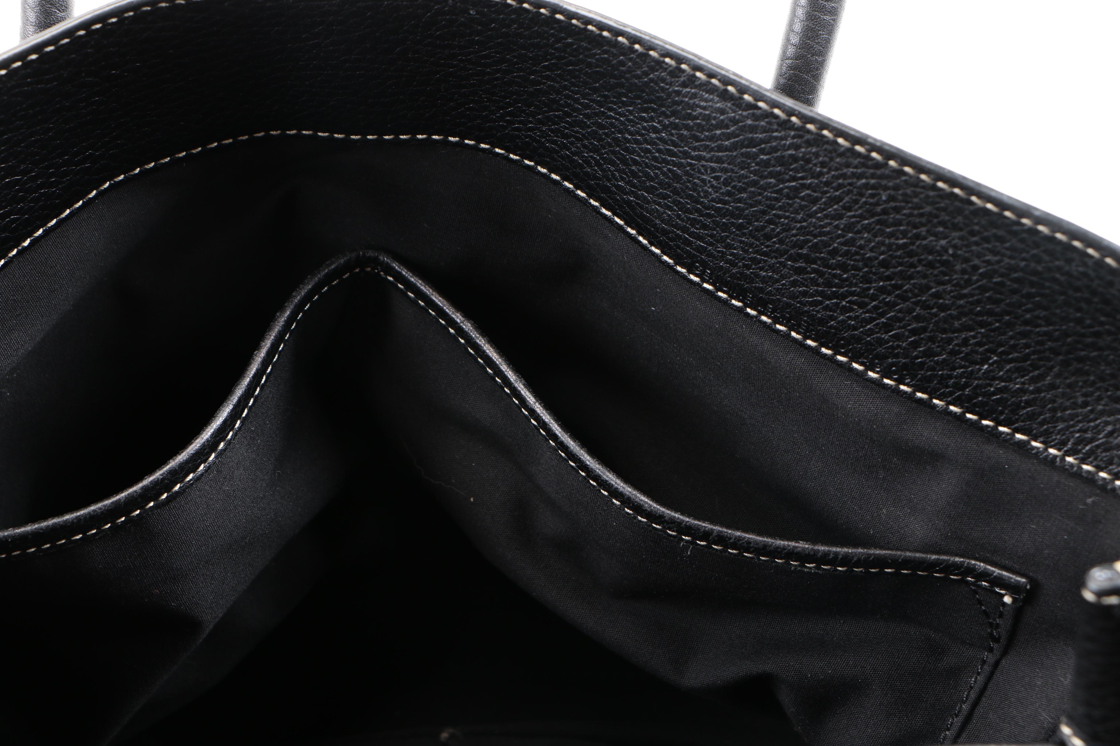 TOD'S Black Leather Handbag