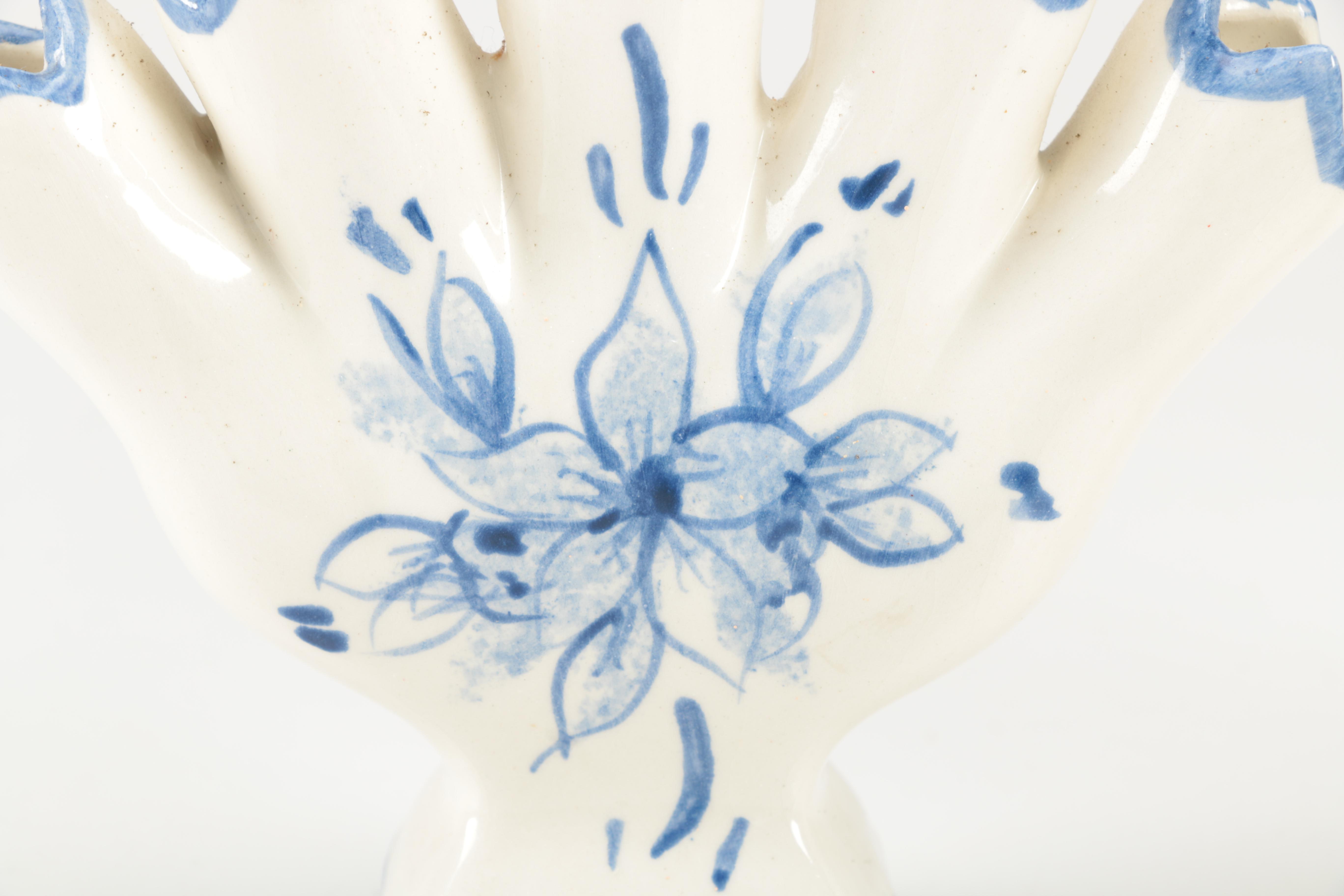 Pair of Leart Five Finger Bud Vases