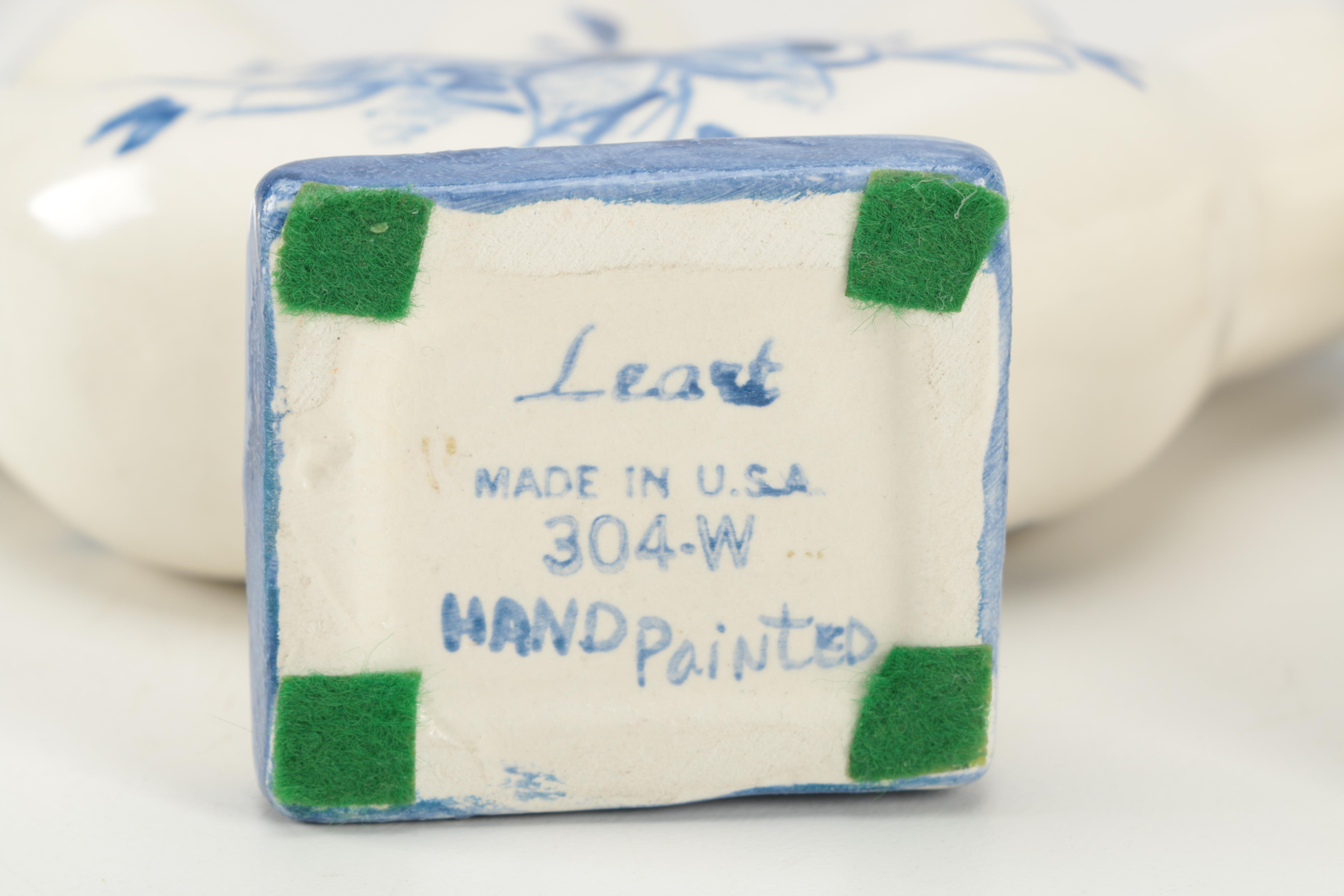 Pair of Leart Five Finger Bud Vases