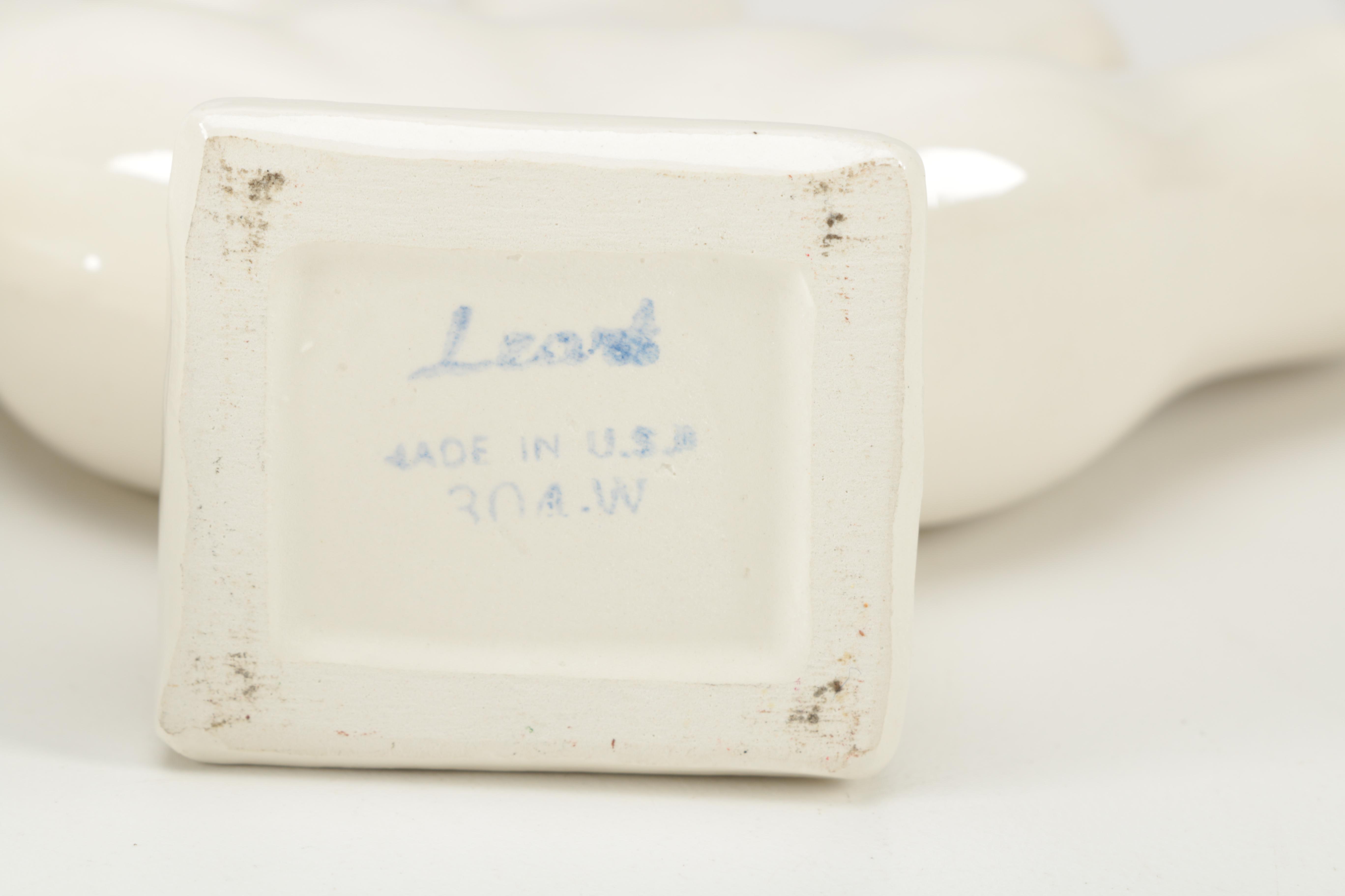 Pair of Leart Five Finger Bud Vases