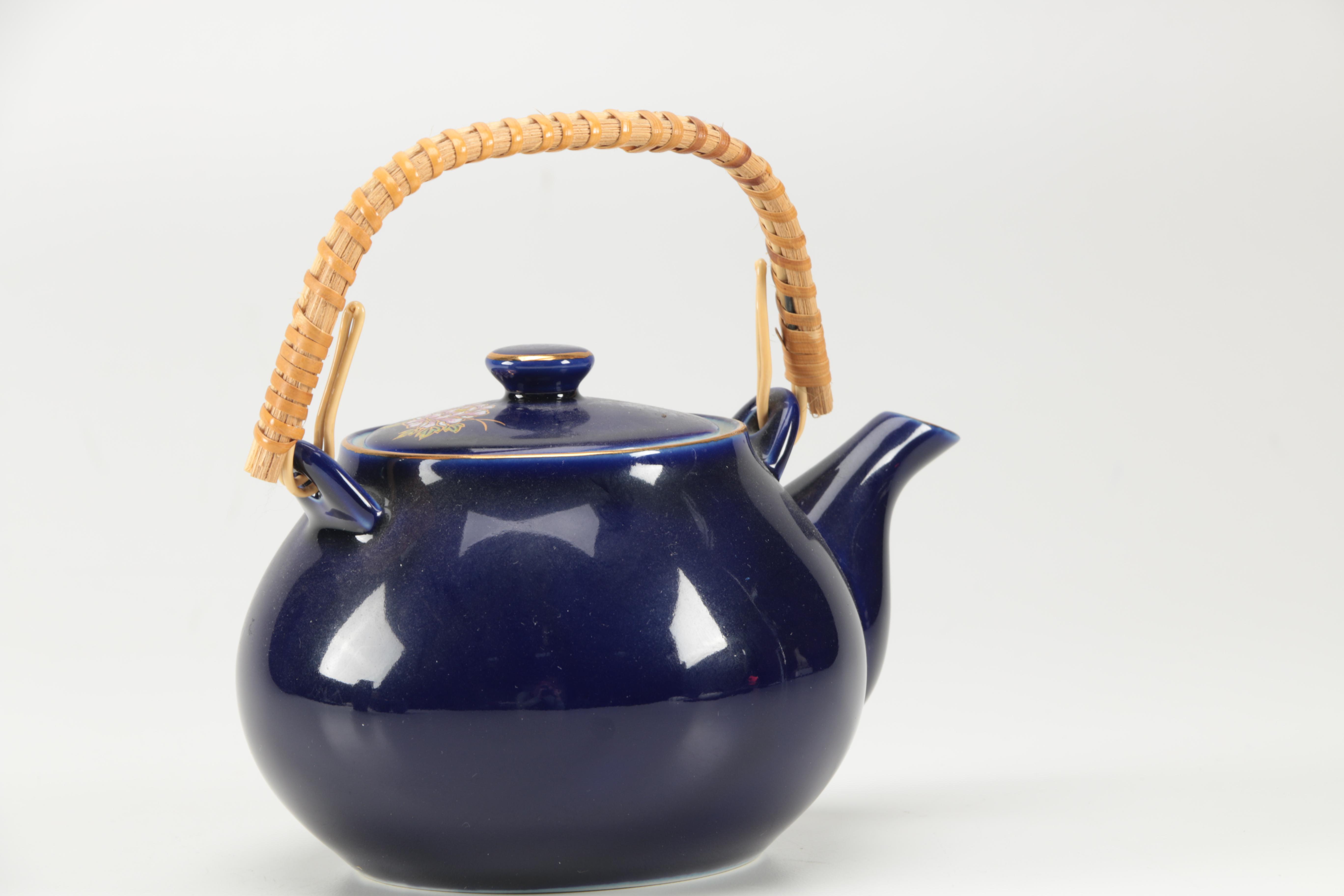 Vintage Japanese Kutani Tea set and Vase