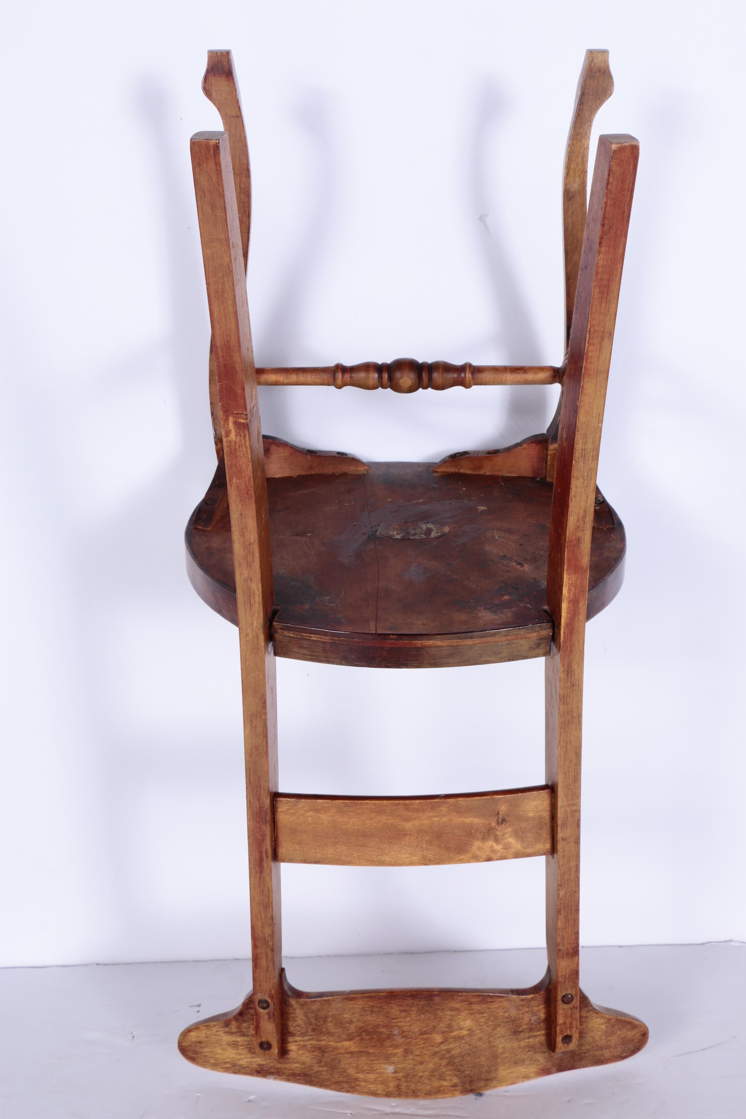 Vintage Oak Side Chair