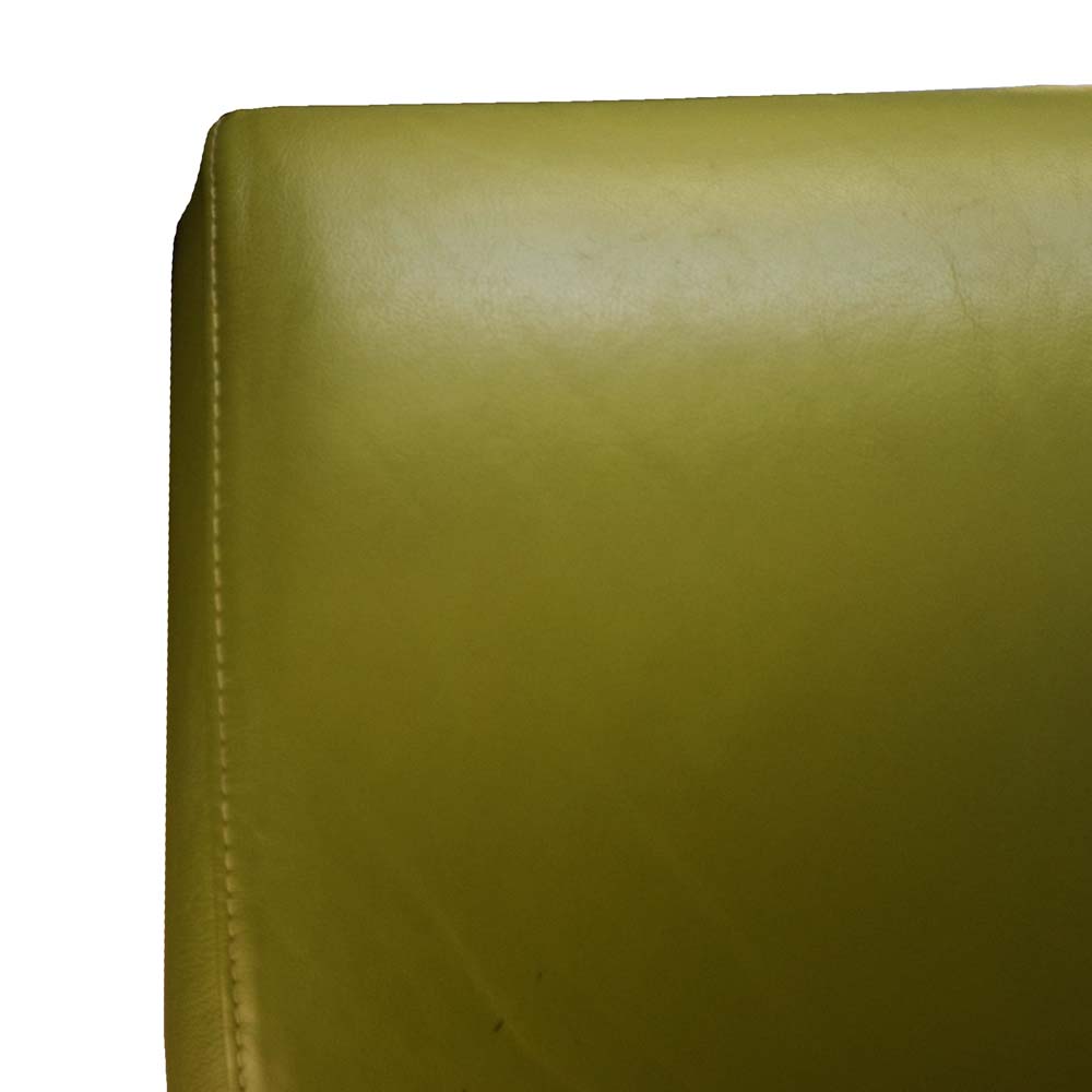 Modernist Lime Green Leather Recliner