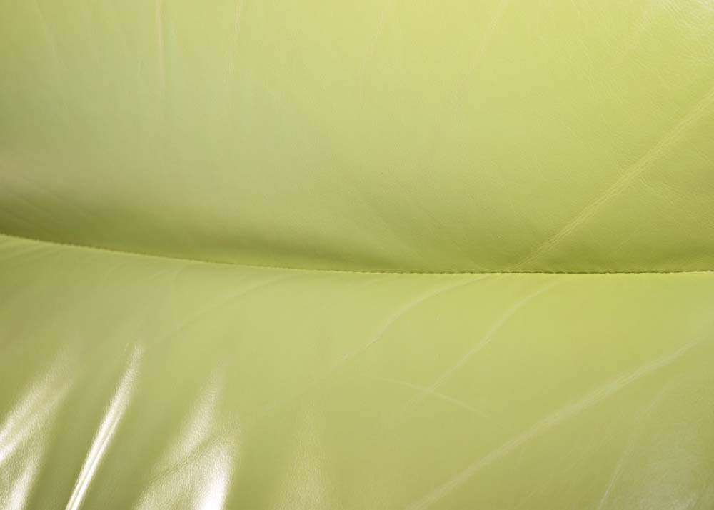 Modernist Lime Green Leather Recliner