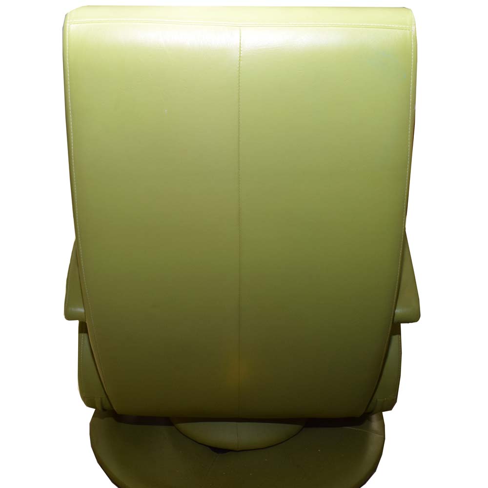 Modernist Lime Green Leather Recliner