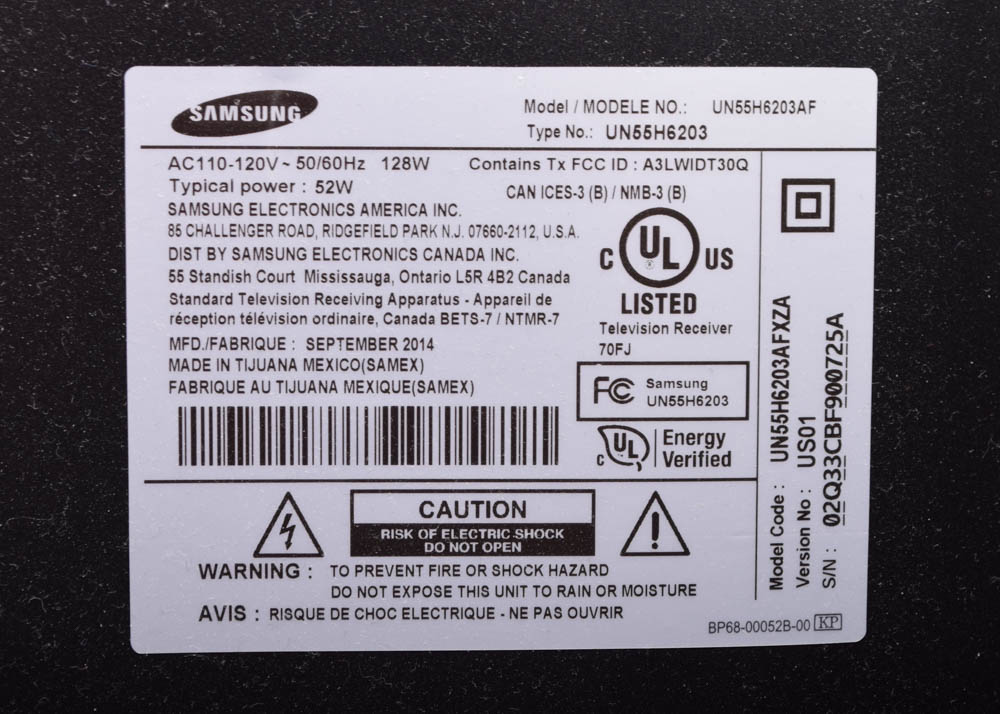 Samsung 6 Series 55" Smart Television