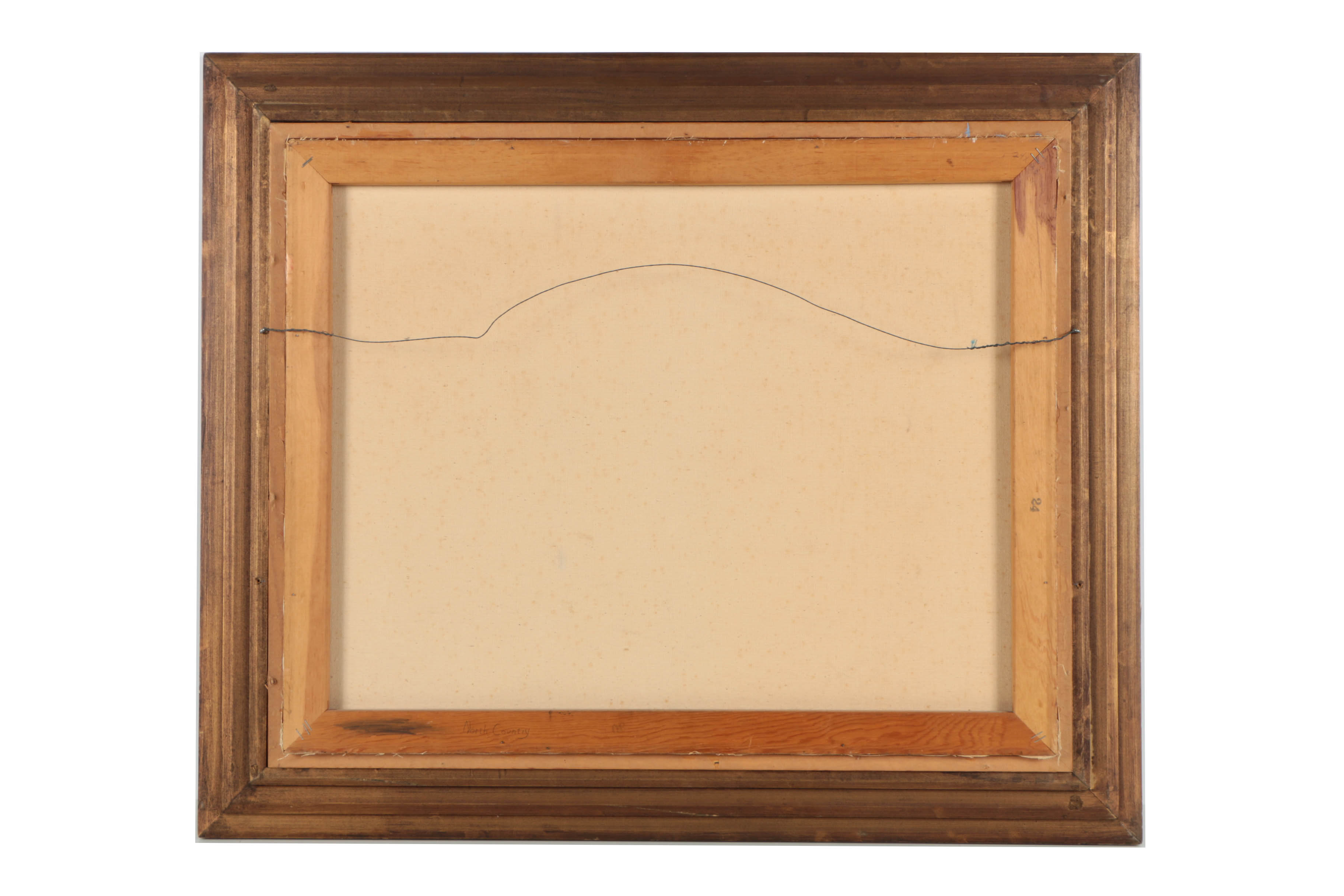 H. Johnsen Oil Painting on Canvas Landscape with a Creek