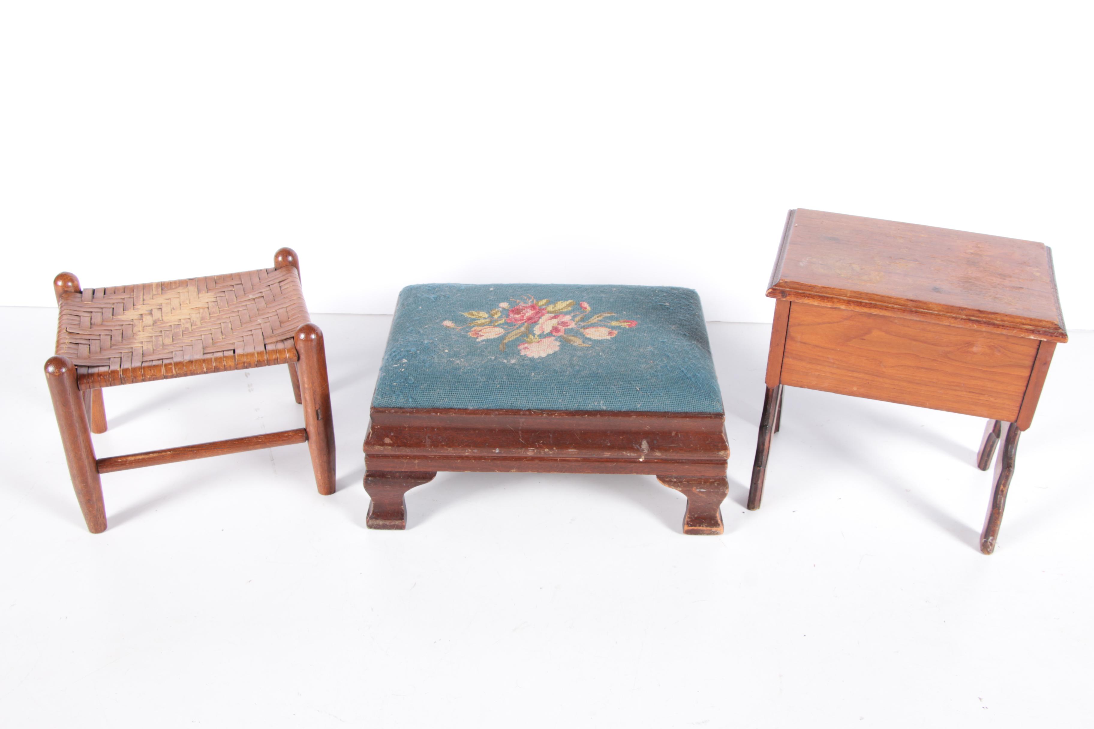 Three Vintage Stools