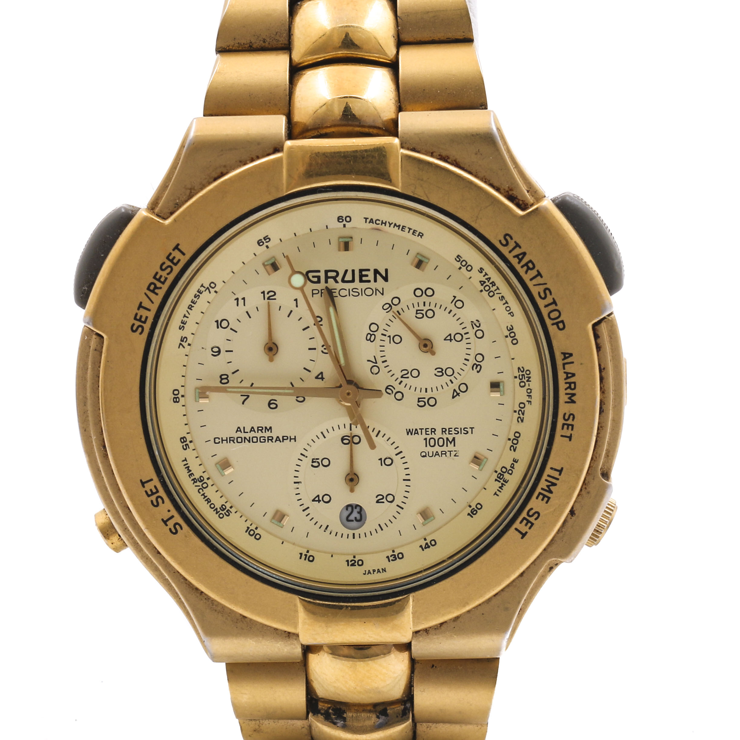 Gruen Precision Stainless Steel Watch