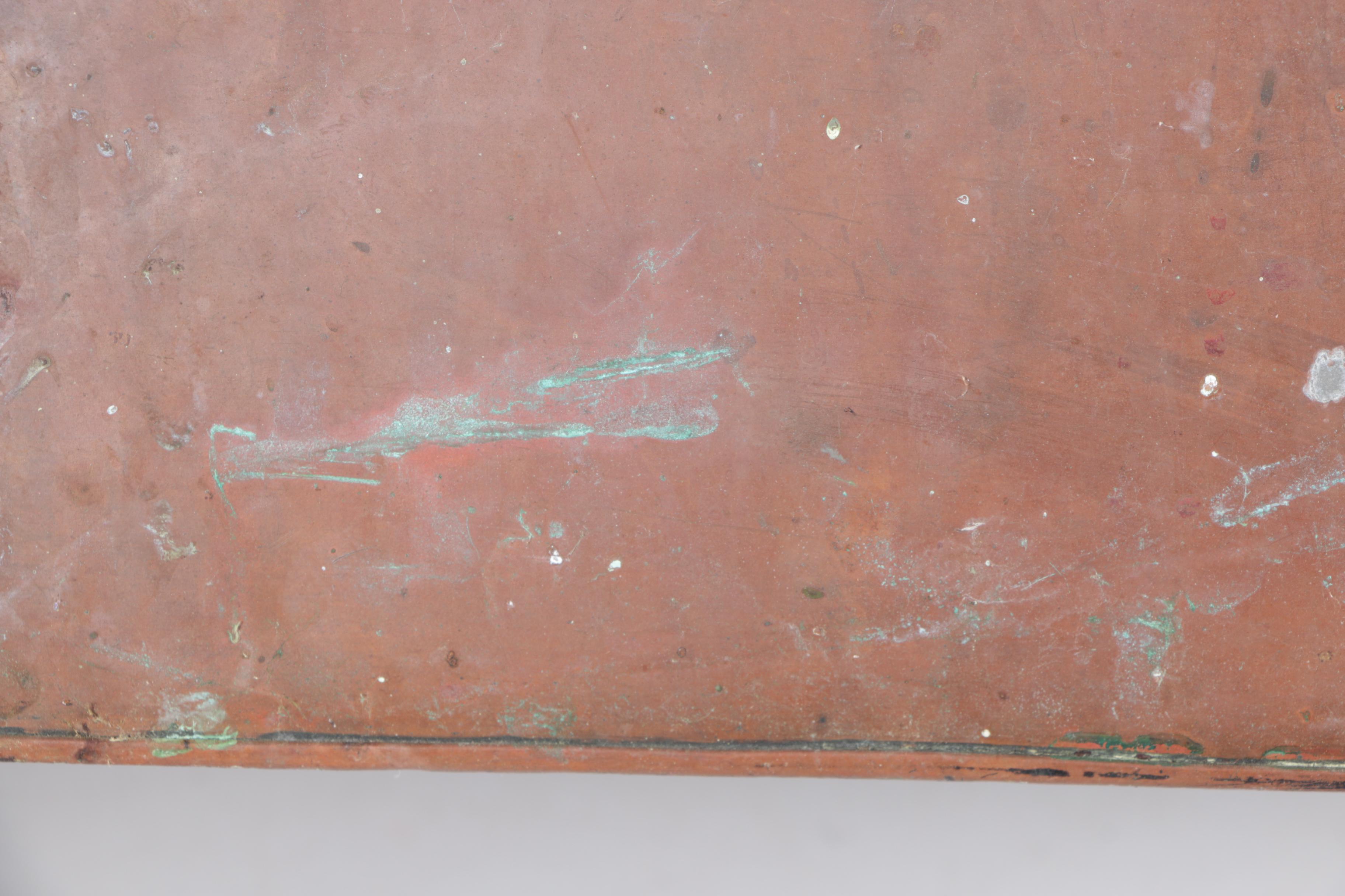 Vintage Copper Clad Wash Tub and Cast Iron Footed Pan