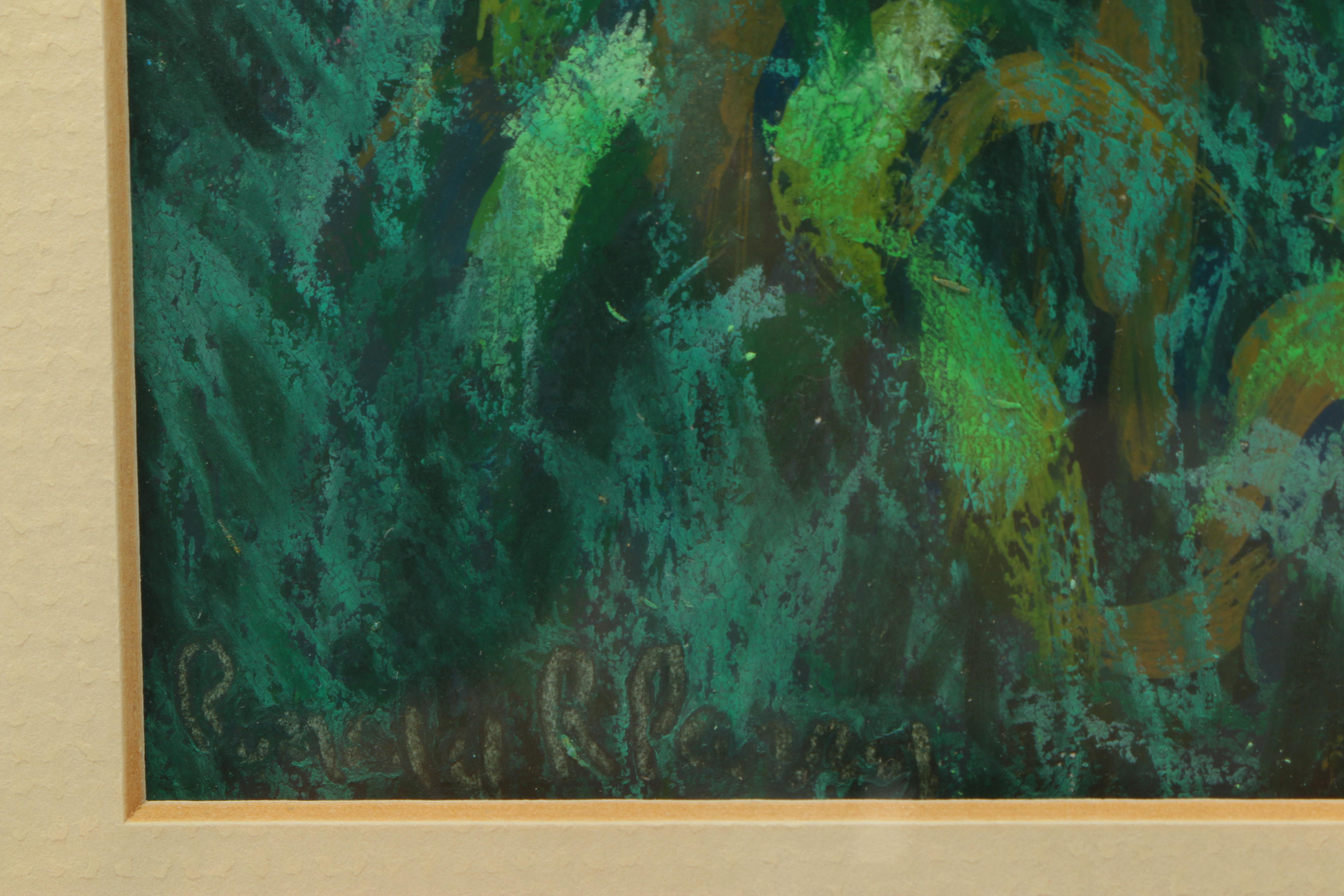 Ronald R. Parry Oil Painting on Board of Flowers