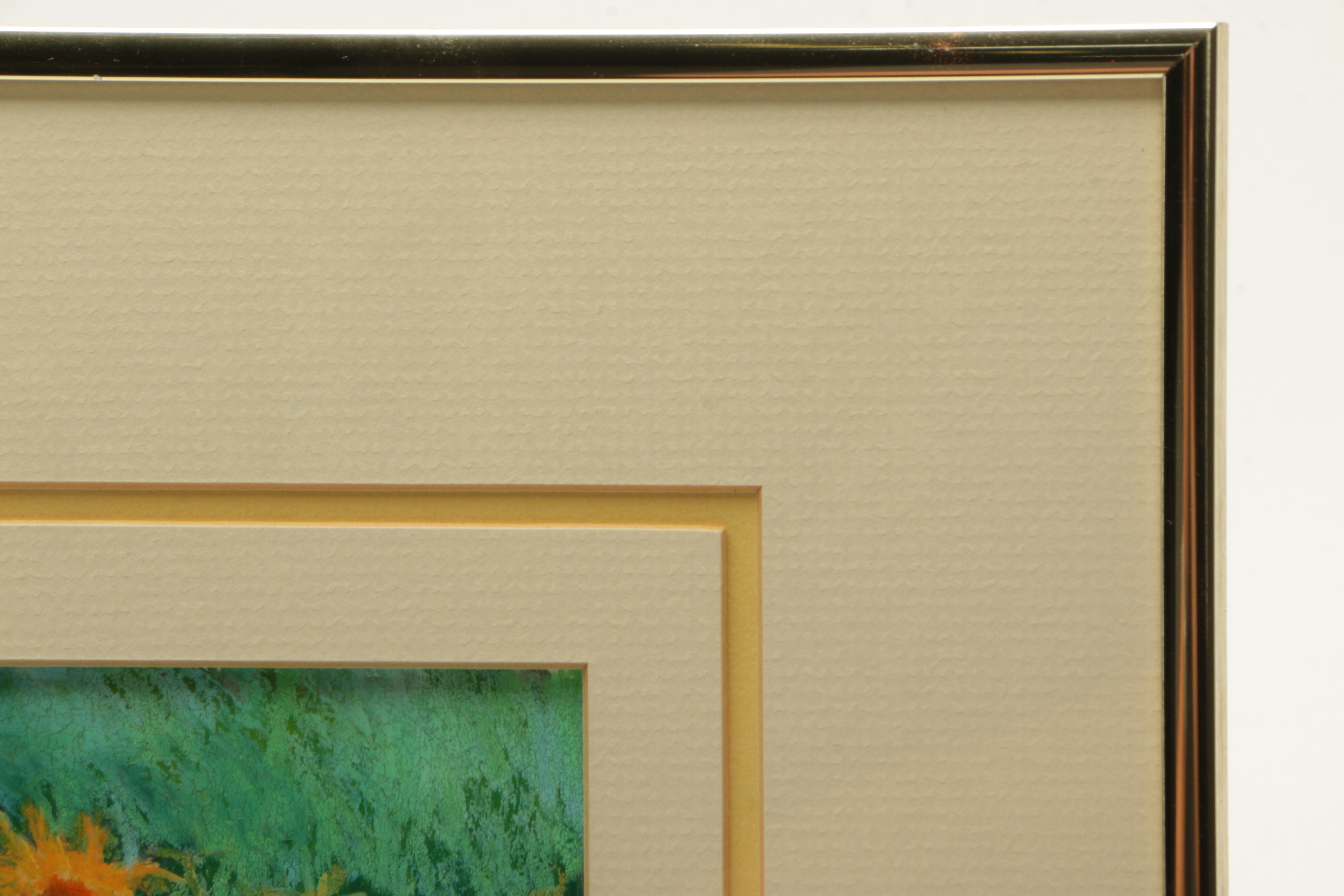 Ronald R. Parry Oil Painting on Board of Flowers