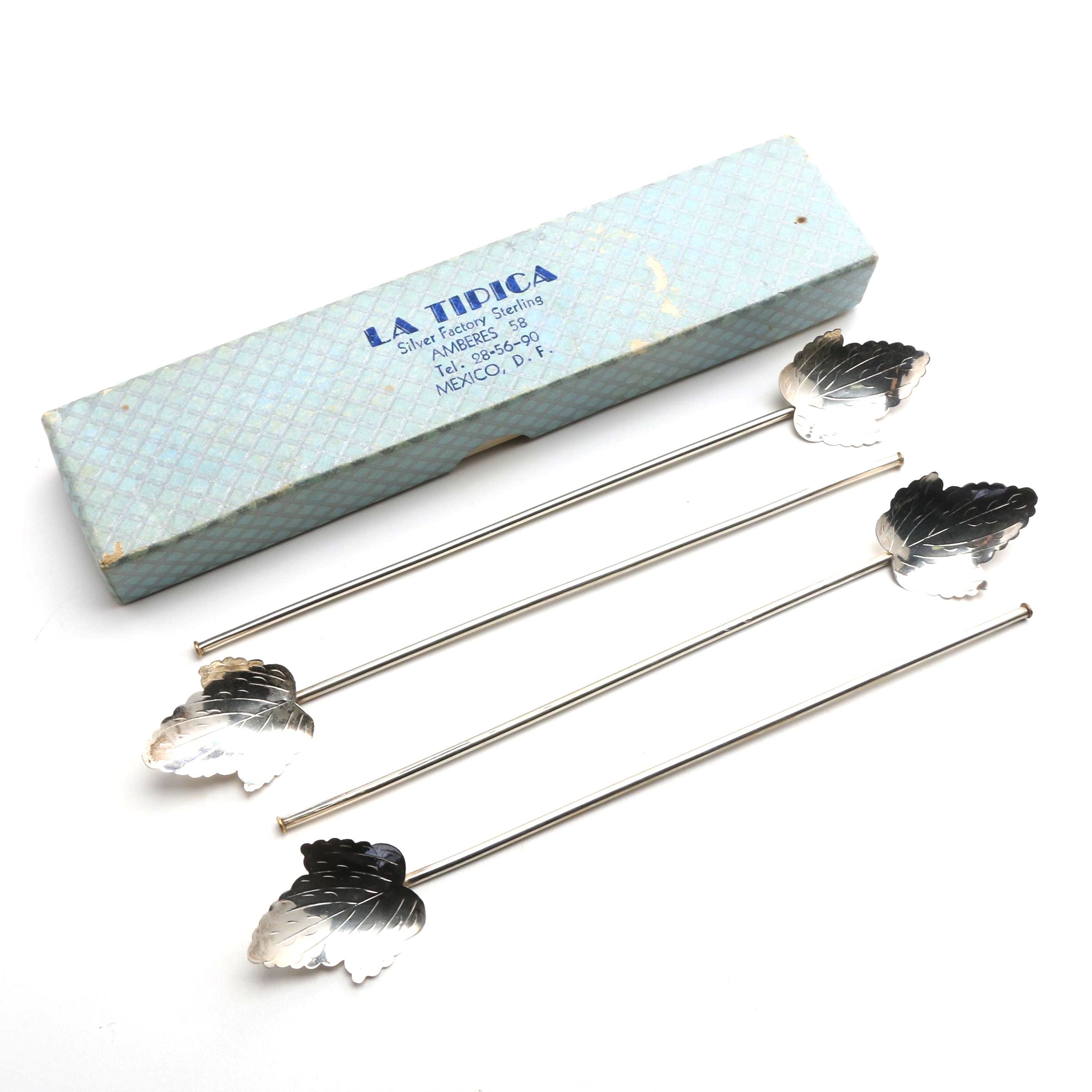 Mexican Sterling Silver Ice Tea Spoons