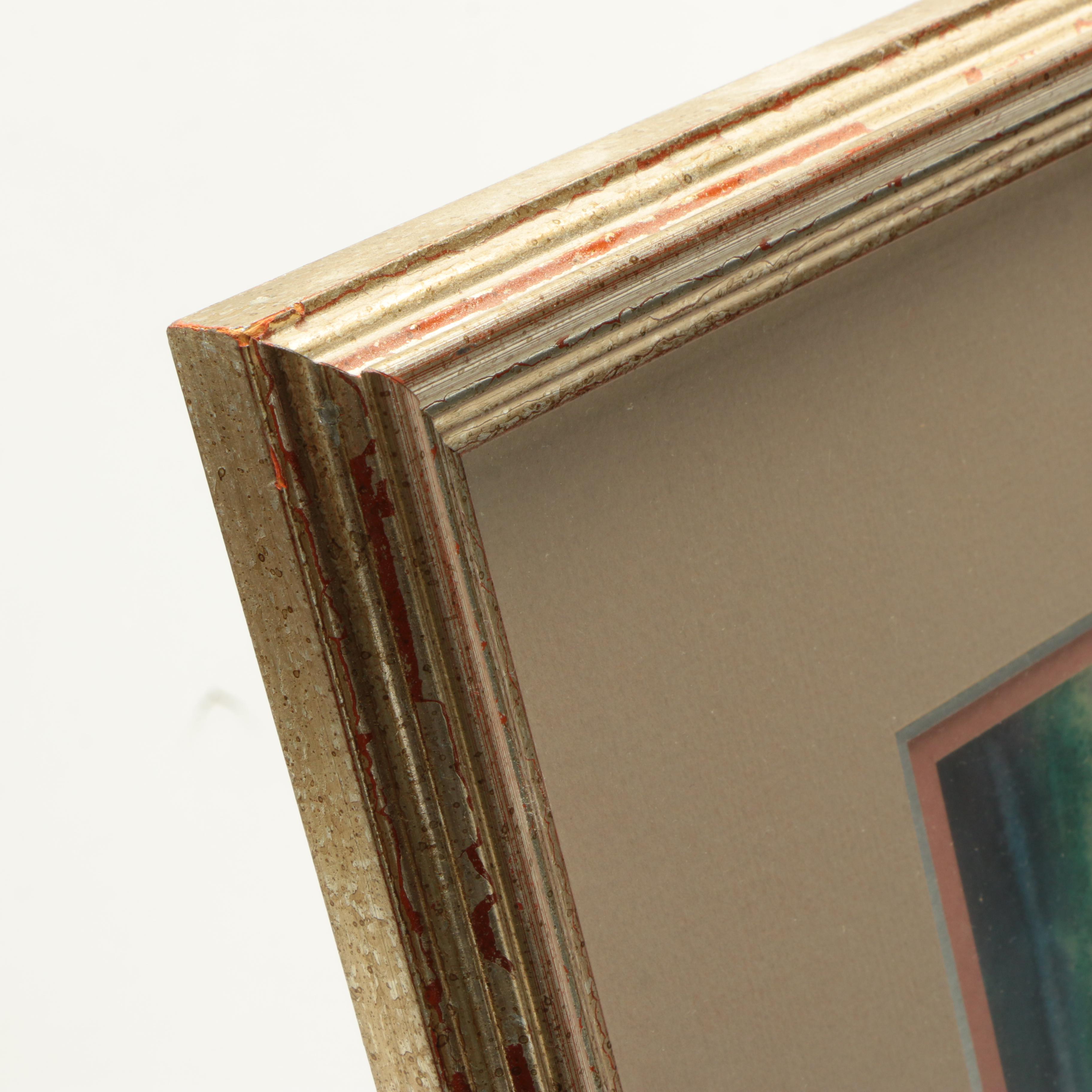 Angelo Gallo 1979 Watercolor Painting on Paper "After School"