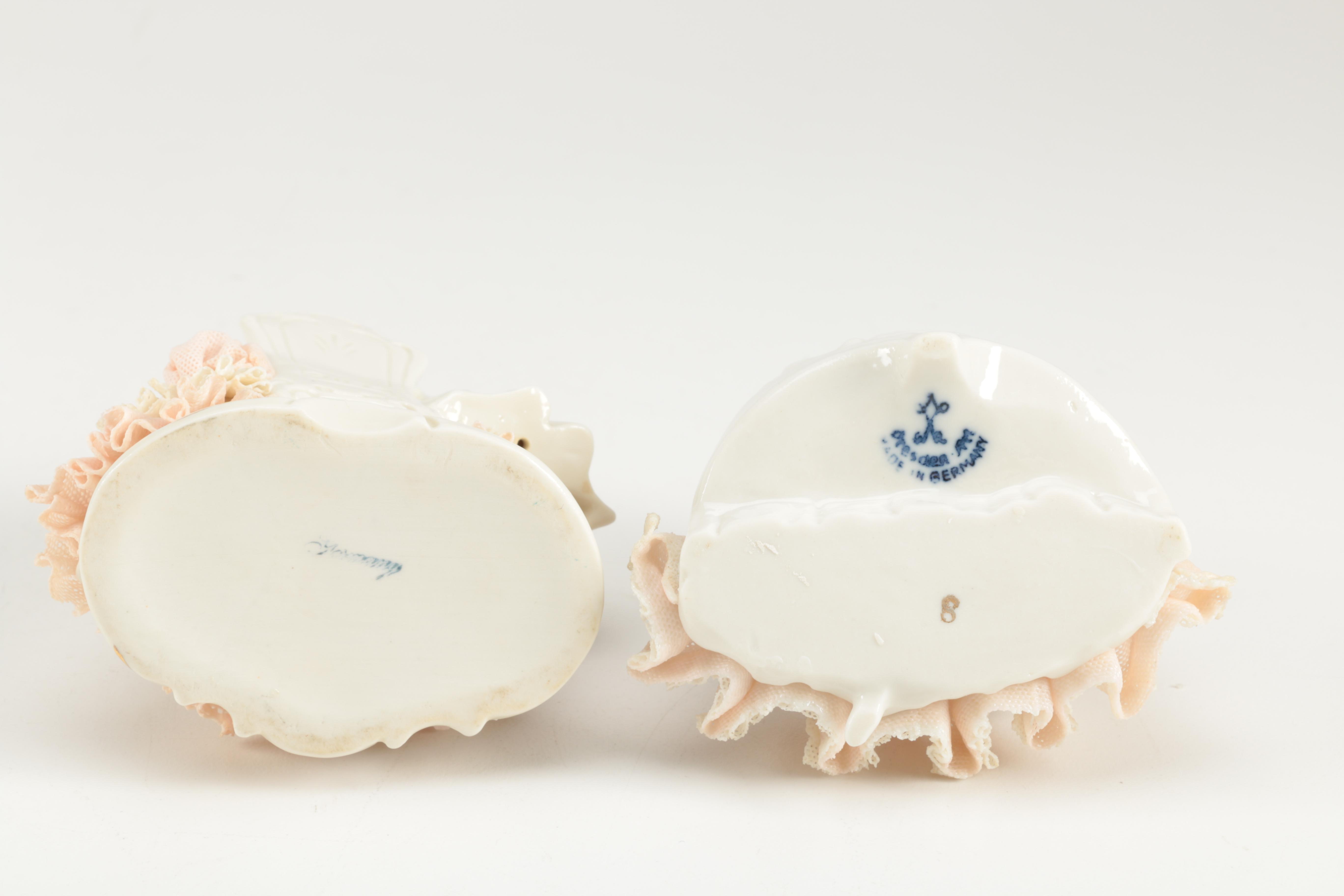Dresden Lace Porcelain Figurines