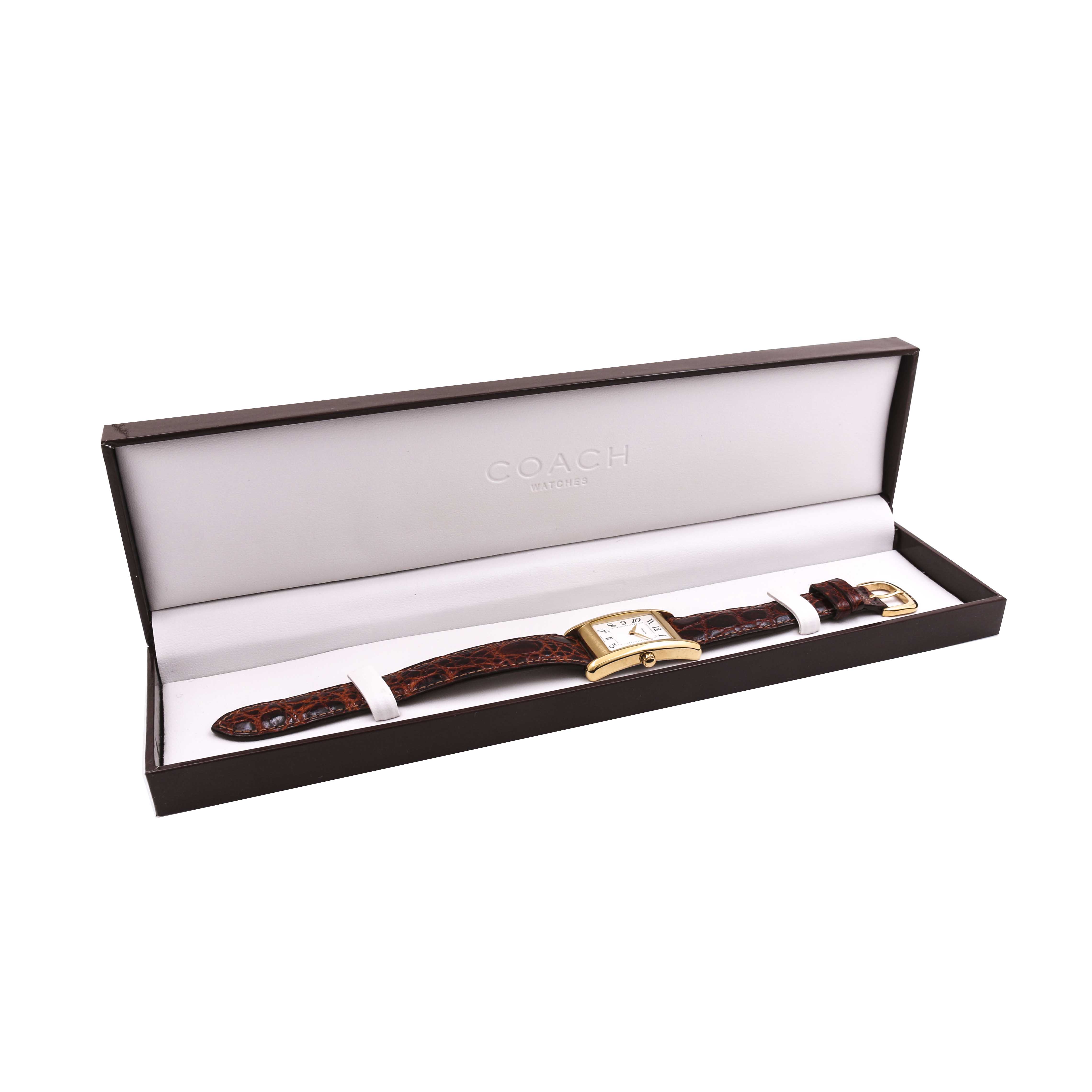 Coach Yellow Gold Plate Swiss Quartz Watch