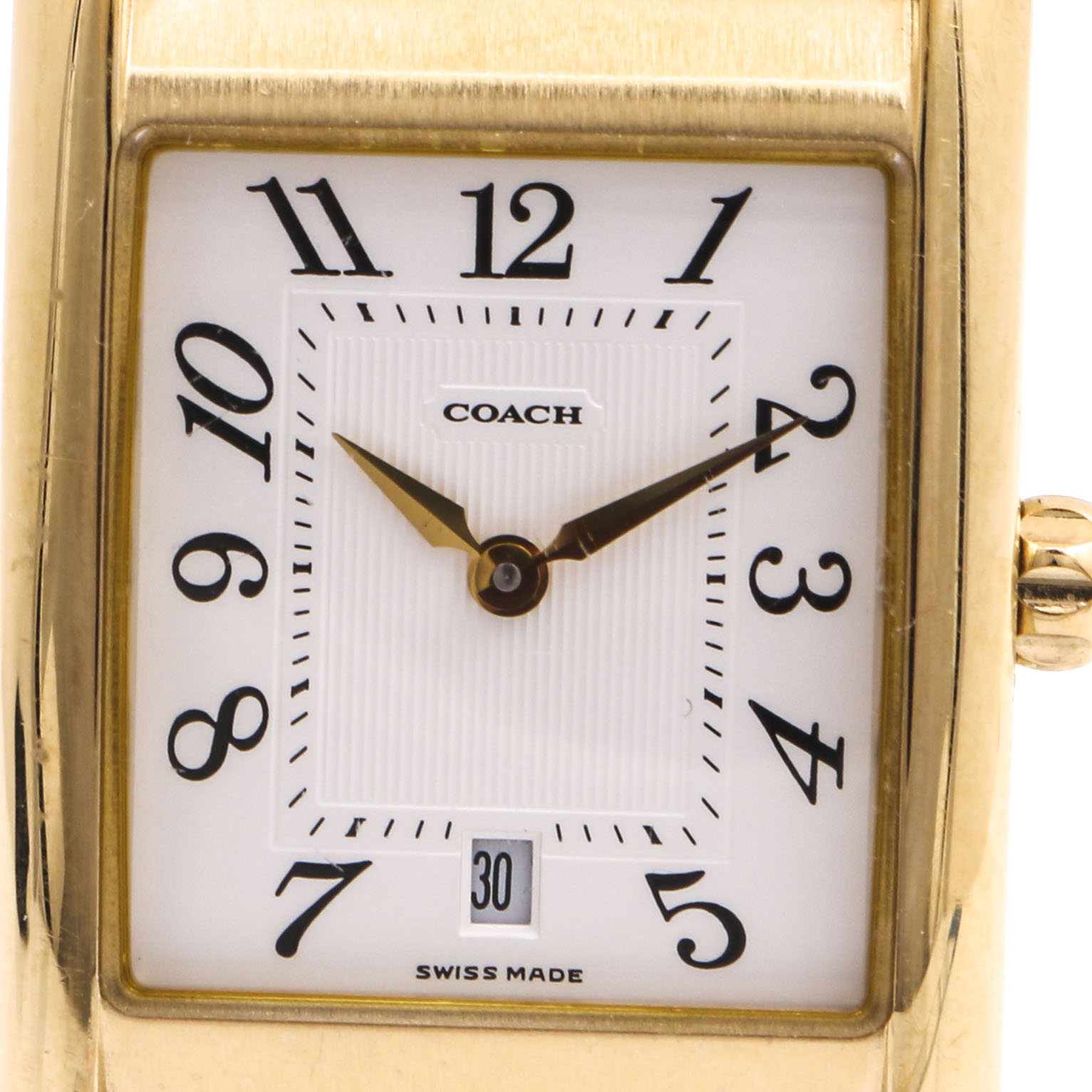 Coach Yellow Gold Plate Swiss Quartz Watch