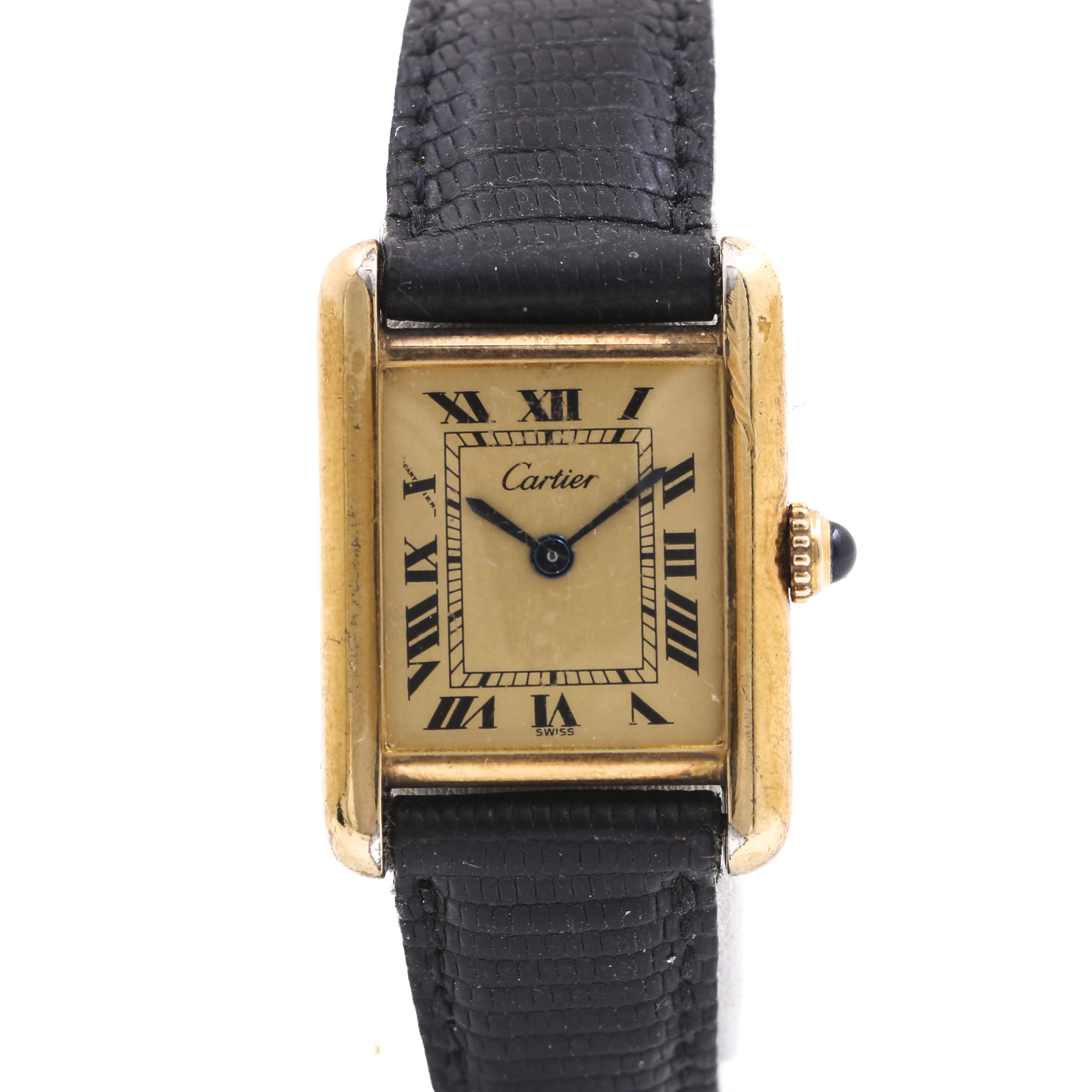 Cartier Gold Plated Sterling Silver Watch