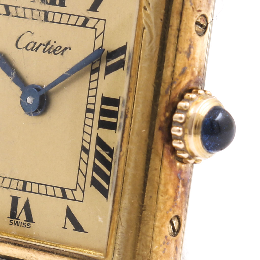 Cartier Gold Plated Sterling Silver Watch
