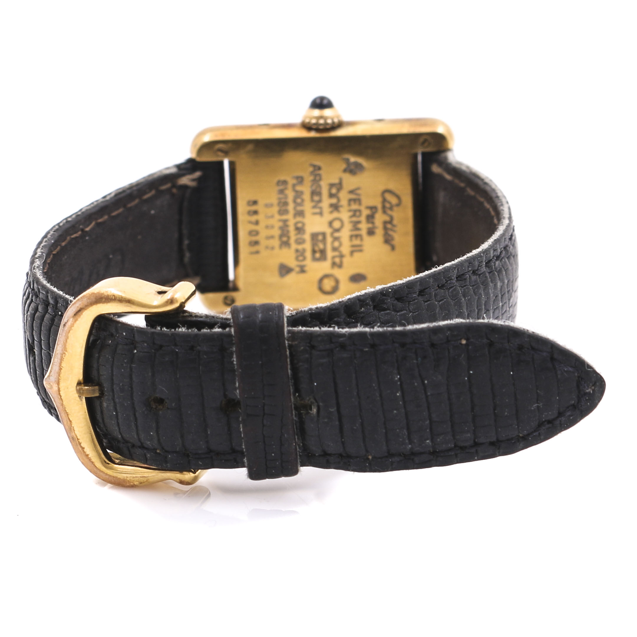 Cartier Gold Plated Sterling Silver Watch