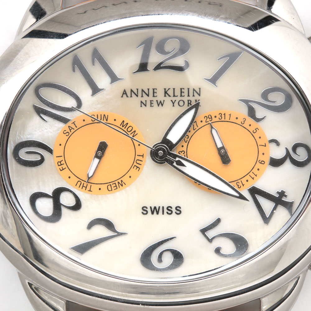 Anne Klein Stainless Steel Mother of Pearl Watch