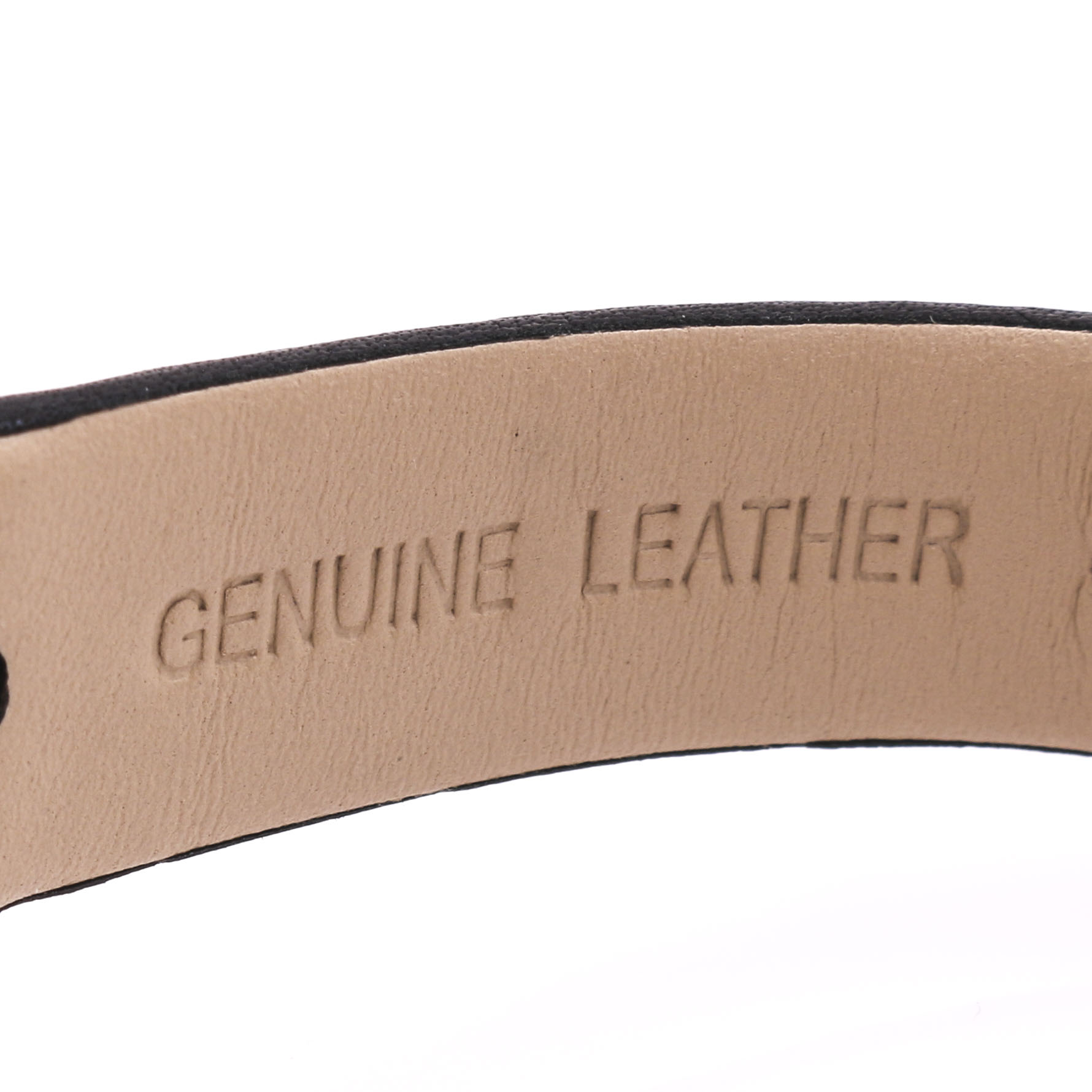 Versace Black Micro Vanitas Dial Quilted Pattern Leather Strap Watch